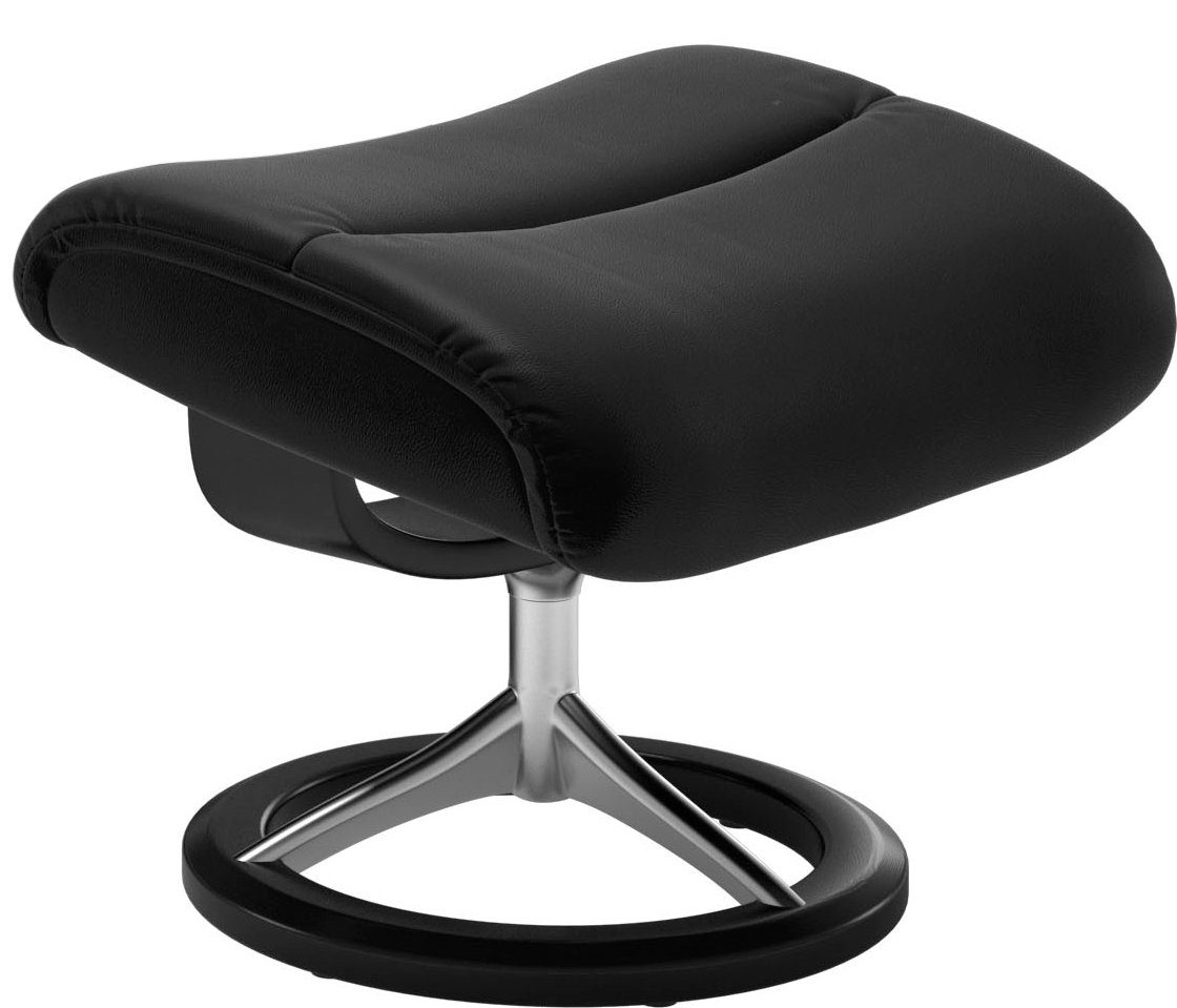 Stressless® Relaxsessel View (Set, Relaxsessel Größe Signature mit Hocker), mit S,Gestell Schwarz Base