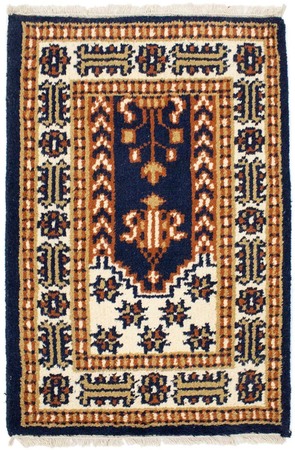Wollteppich Bidjar Teppich handgeknüpft dunkelblau, morgenland, rechteckig,  Höhe: 8 mm, handgeknüpft