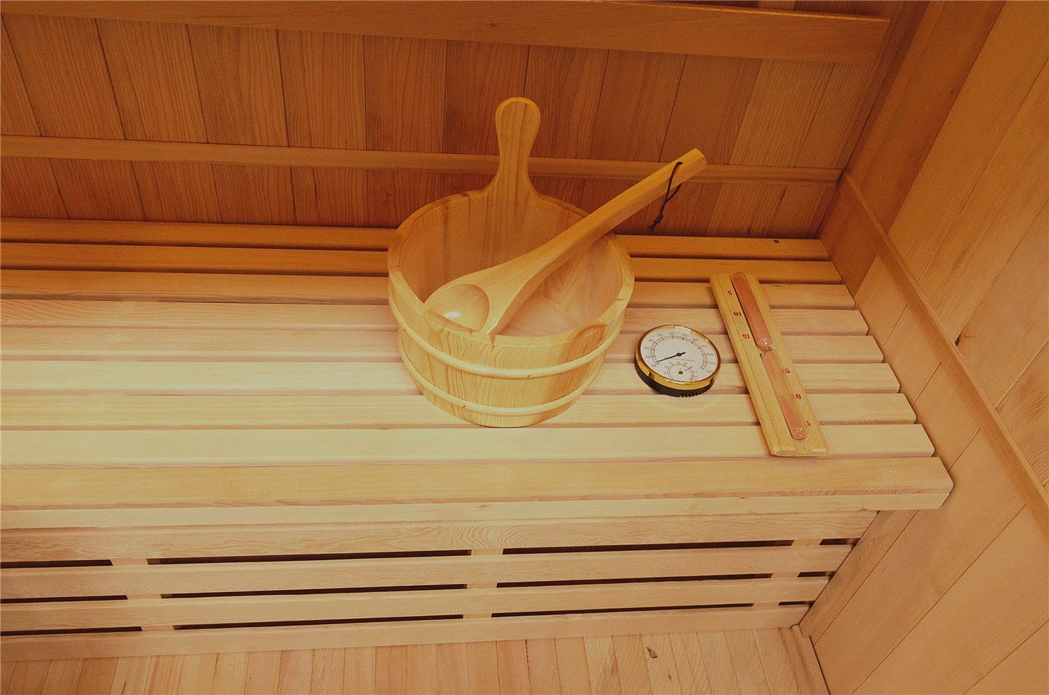 Sanotechnik Sauna RIGA, BxTxH: 120 x 150 x 190 cm, für 3 Personen