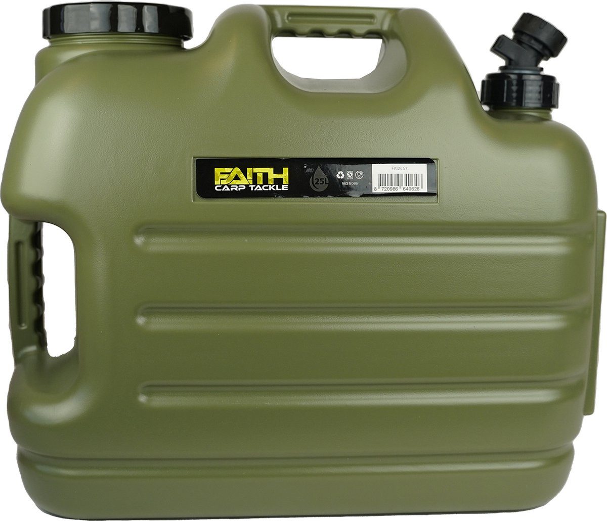 Kanister Wasserkanister mit Zapfhahn - Wassertank Grün aus Polyäthylen mit Hahn