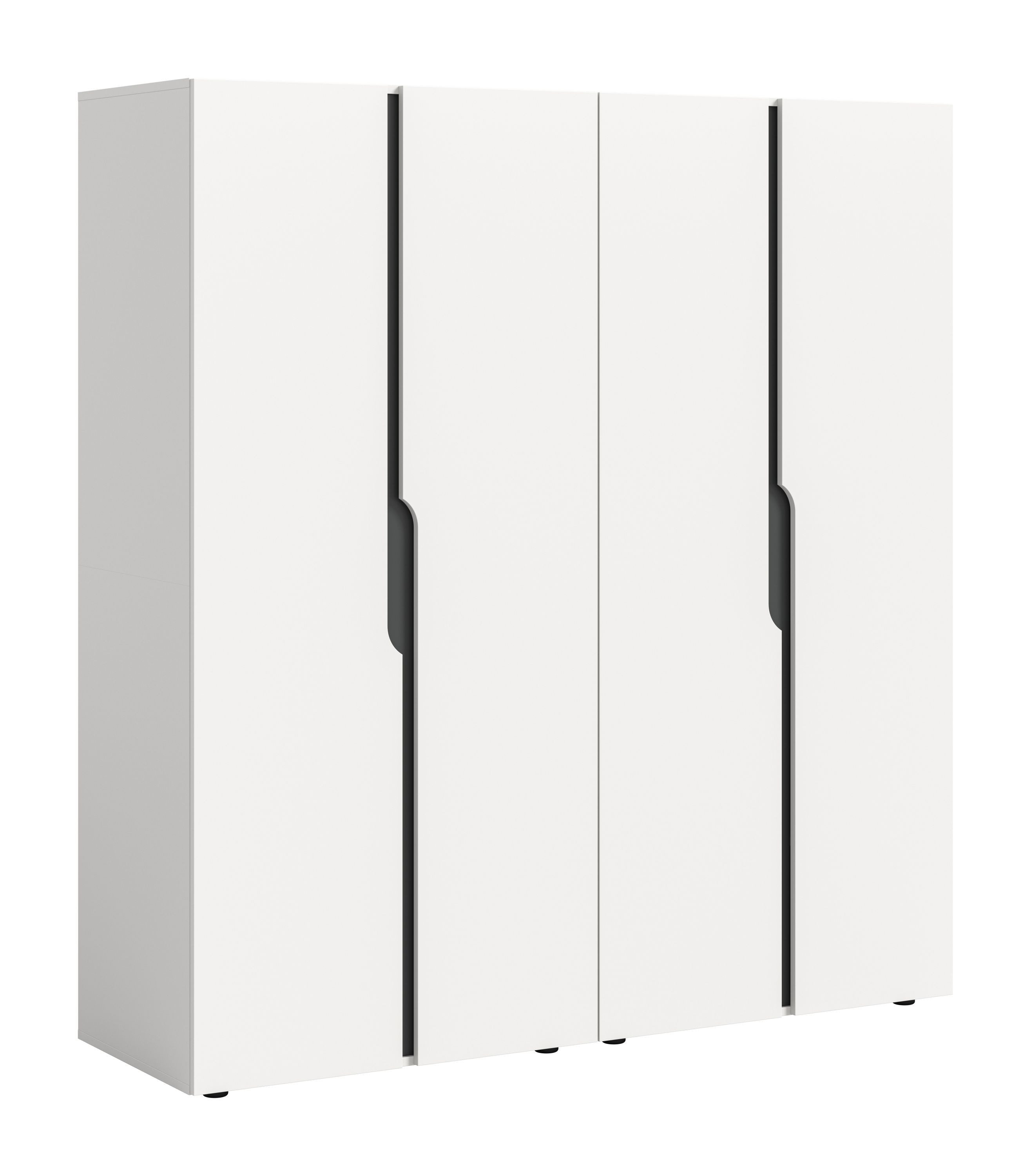 xonox.home Kleiderschrank in weiß B/H/T: 160x180x51 cm