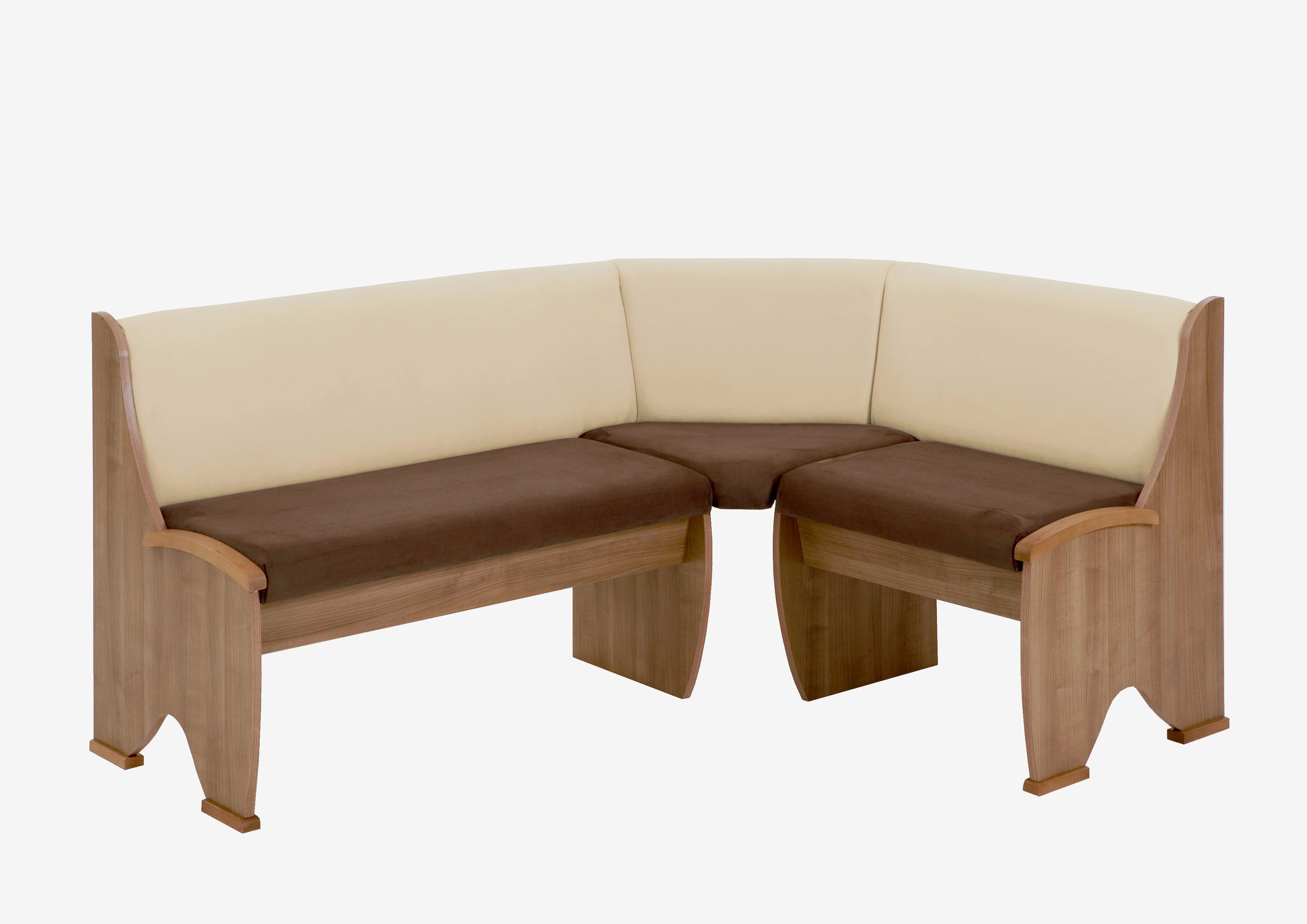 Beauty.Scouts Eckbankgruppe "Talea" Truheneckbank + 2x Стулья Buche massiv, Noce Dekor