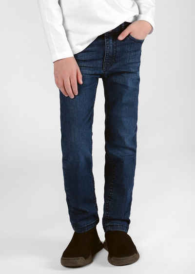 STACCATO Slim-fit-Jeans Jungen Jeans Kleinkinder - LOUIS Slim Fit - Mid Blue Denim schmal zulaufendes Hosenbein, verstellbarer Innenbund