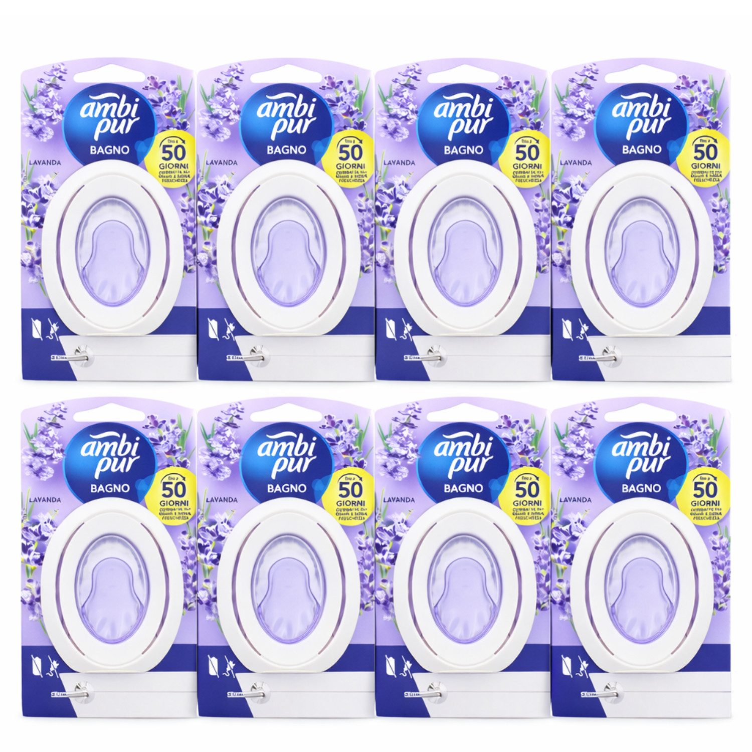 ambi pur Raumduft 8x Ambi Pur Bad Lufterfrischer Lavendel je 7,5ml Raumduft