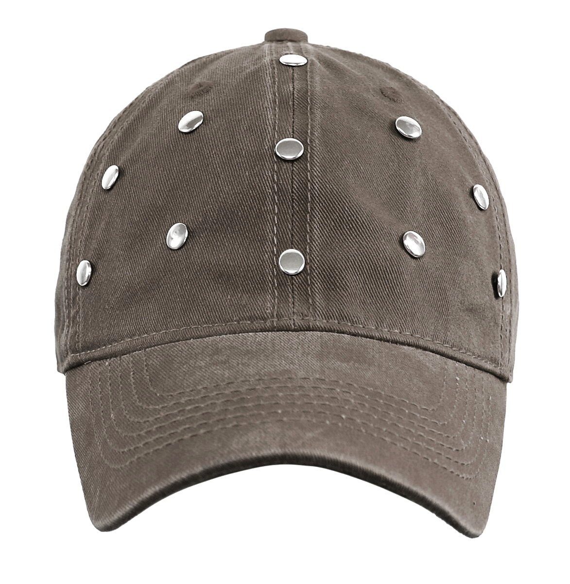dy_mode Baseball Cap Damen Baseball Cap Herren Kappe Unisex Mütze mit Nieten Basecap Mit Luftlöcher, Glitzer/Nieten
