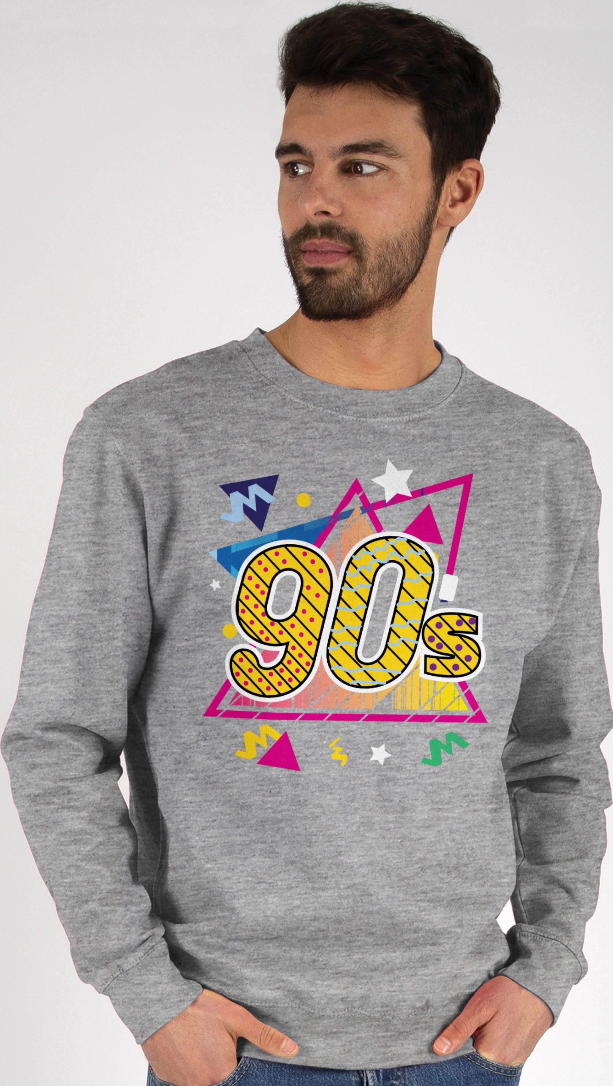 Shirtracer Sweatshirt »90's Retro - bunt - Vintage Deko Retro - Sweatshirt  Damen & Herren Pullover« (1-tlg) bunte sweatshirts damen - bunter pullover  - polover frau xs