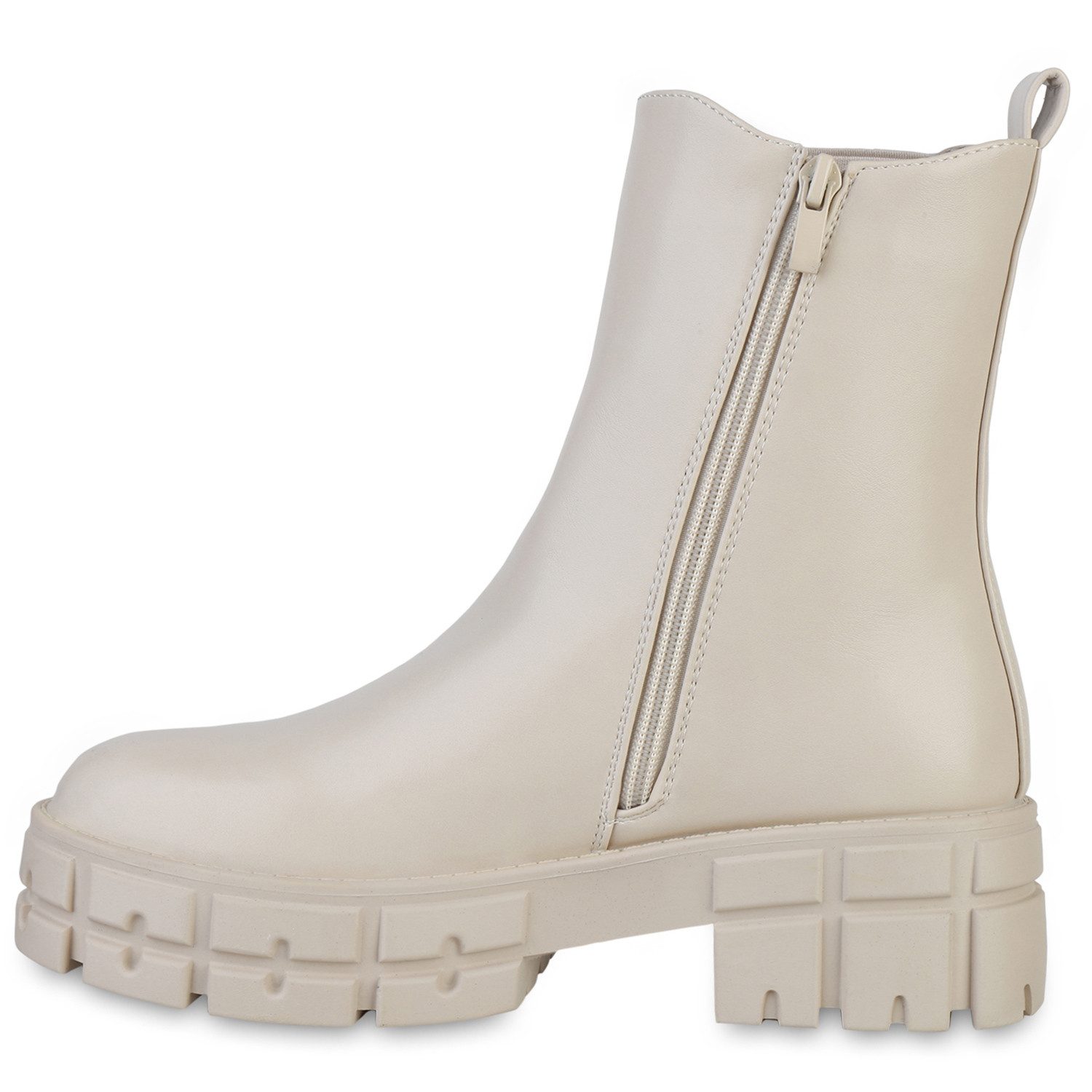 VAN HILL 837774 Plateaustiefelette Damen Stiefeletten Plateau Boots Blockab günstig online kaufen