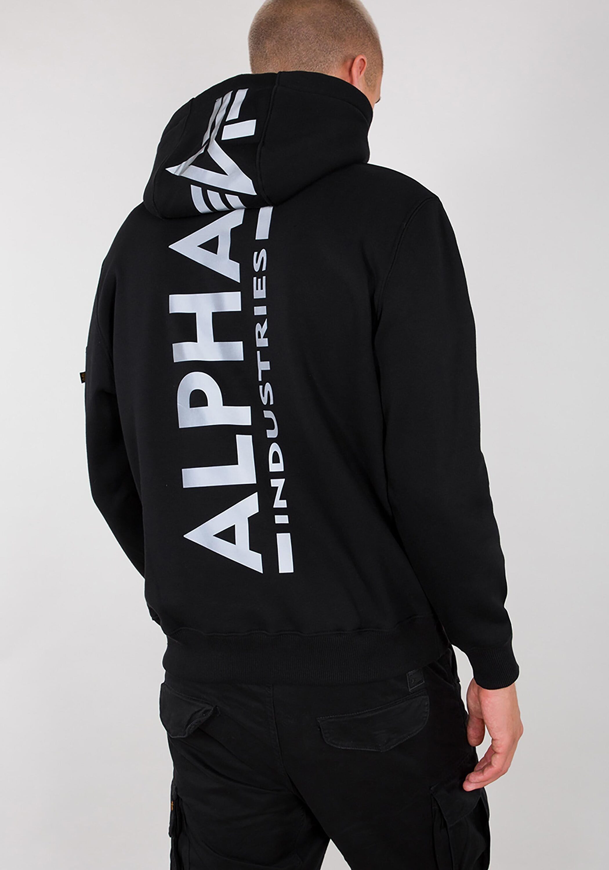 Alpha Industries Hoodie Alpha Industries Men - Hoodies Back Print Hoody Reflective Print | Sweatshirts
