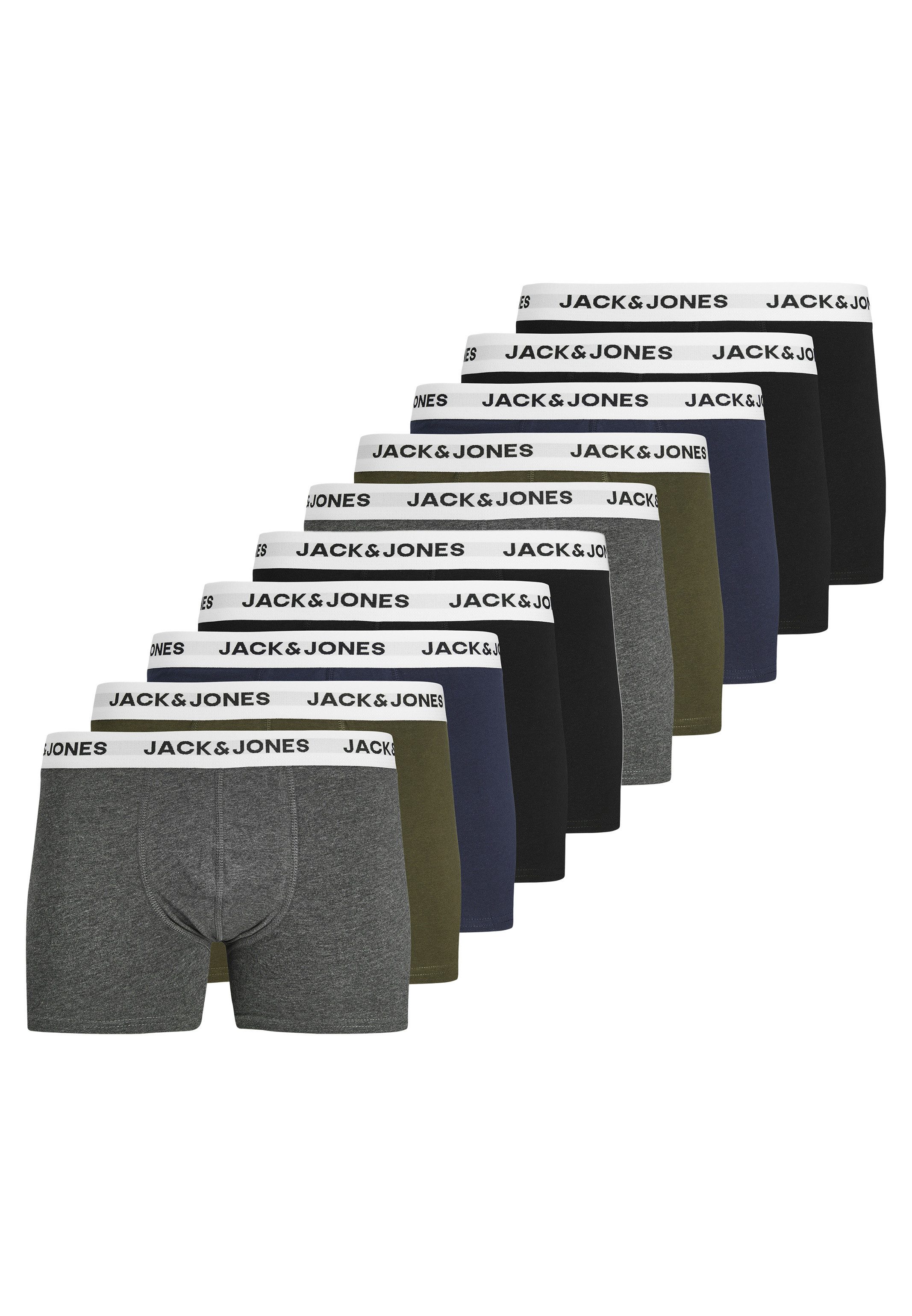 Jack & Jones Retro Boxer 10er Pack Basic (Spar-Set, 10-St) Retro Short / Pa günstig online kaufen