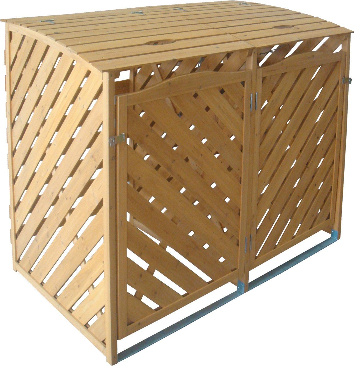 Trend Line Mülltonnenbox TrendLine Mülltonnenbox Holz für 2 x 240 l