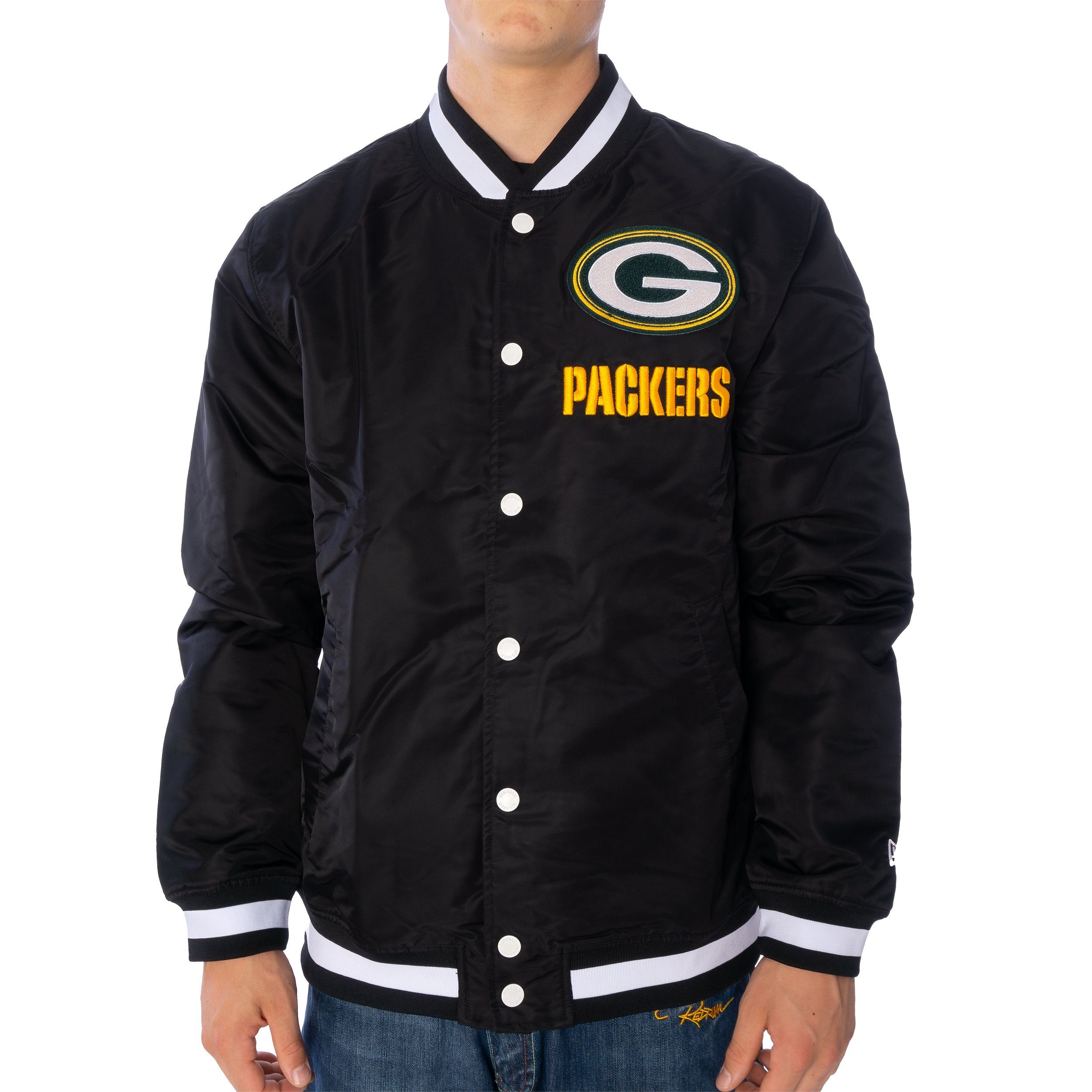 New Era Bomberjacke Jacke New Era Logoselect Grepac, G S, F blk/wht