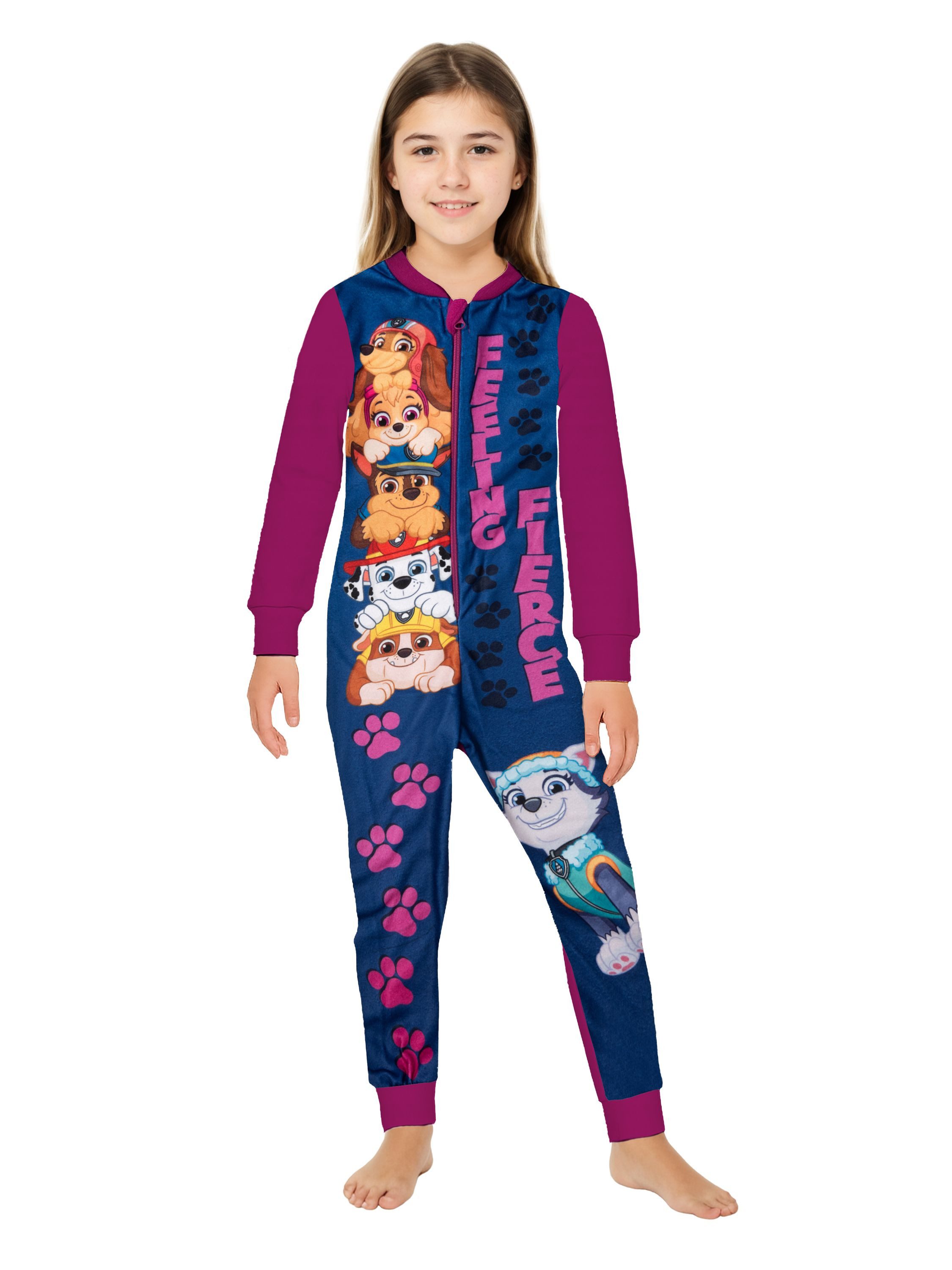 United Labels® Jumpsuit Paw Patrol - Feeling Fierce - kämpferisch - Overall mit Reißverschluss