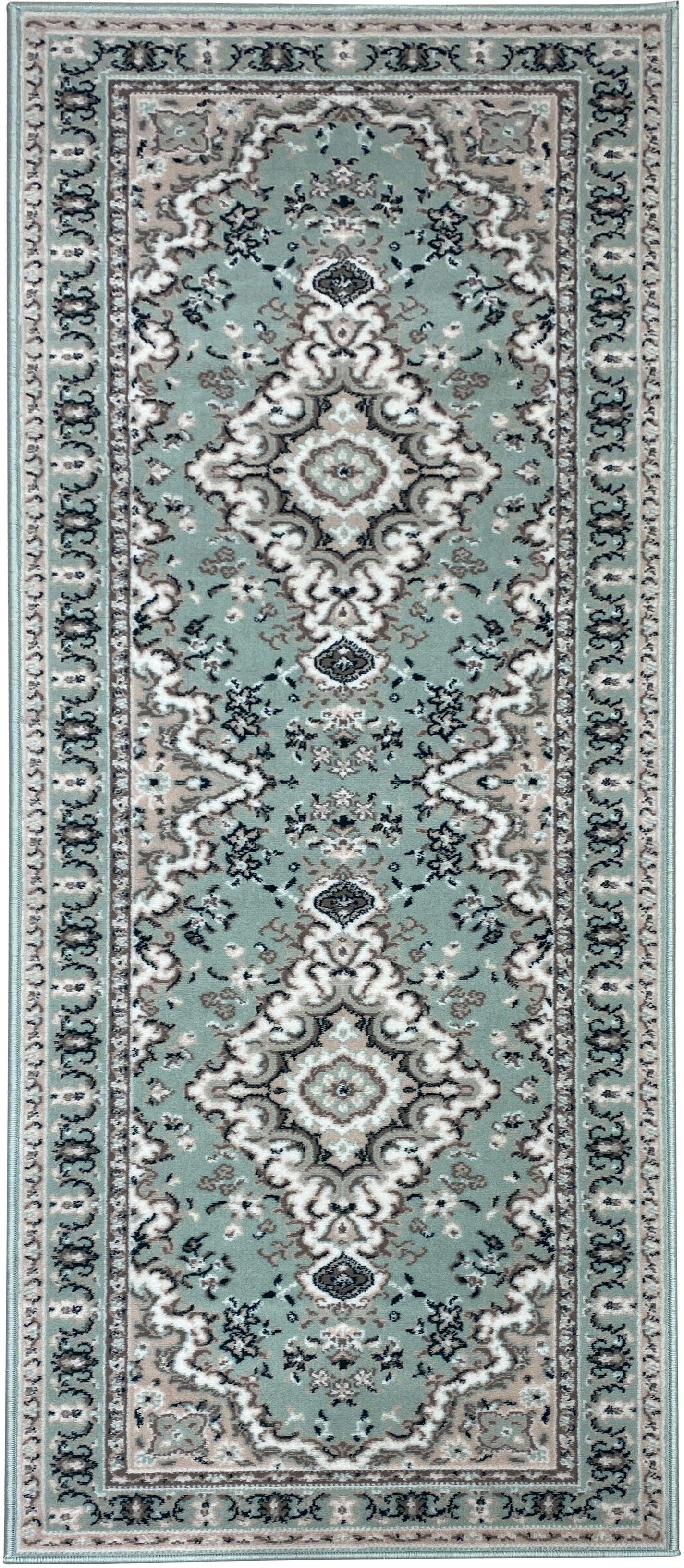 my home Läufer Oriental, Made in Belgium, rechteckig, Höhe: 7 mm, Läufer, Brücke, Kurzflor, Orient-Optik, mit Bordüre, gewebt