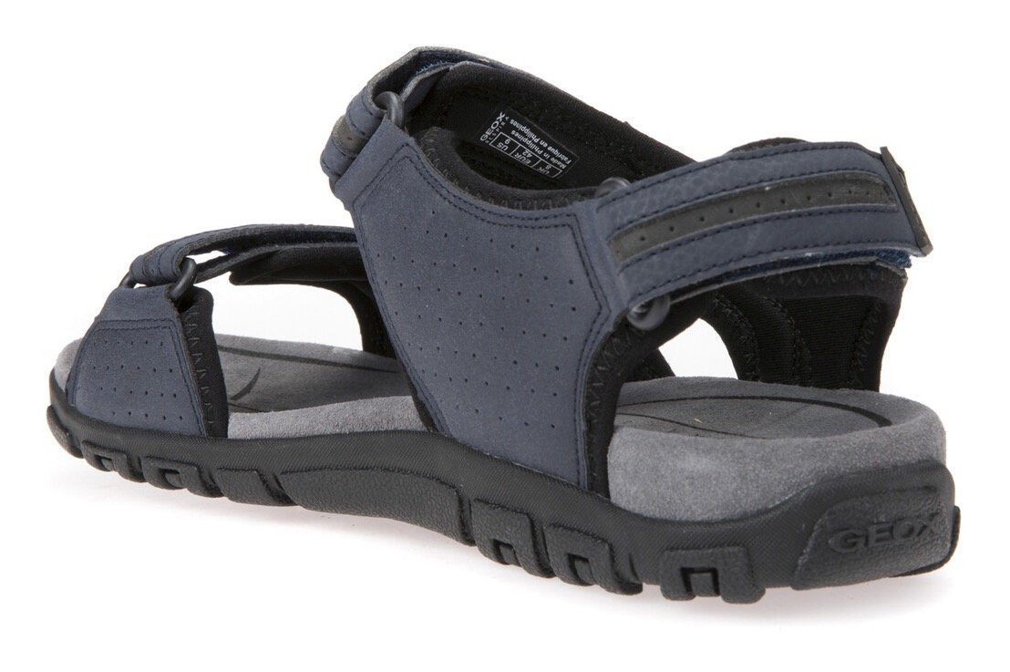 Geox UOMO SANDAL STRADA Sandale, Sommerschuh, Klettschuh, Outdoorsandale, im Trekking-Look