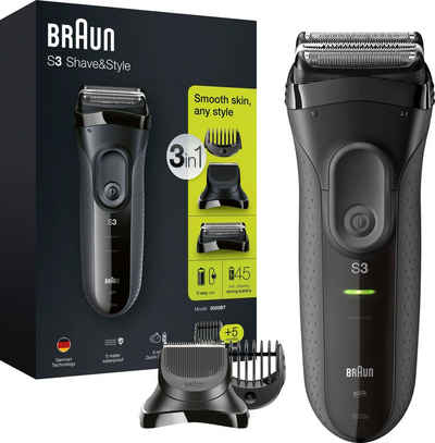 Braun Elektrorasierer Series 3 Shave&Style 3000BT, Wet&Dry