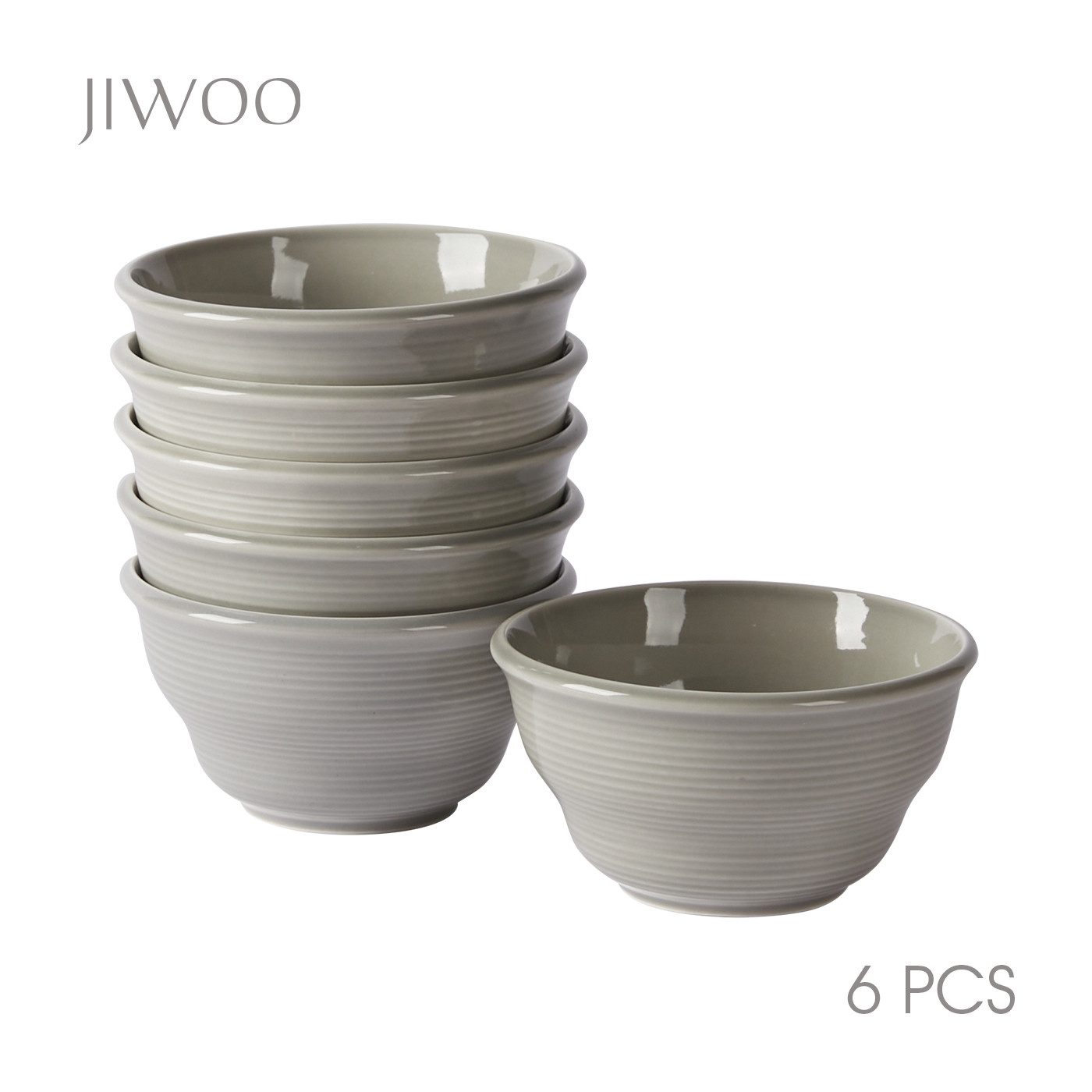 JIWOO Schüssel 6er,Ø12cm,Müslischale,Obstschale,Salatschüssel,Dessertschale, Hochwertiges Keramik, (6er-set, 6-tlg), Hochwertige Keramik, Ø12