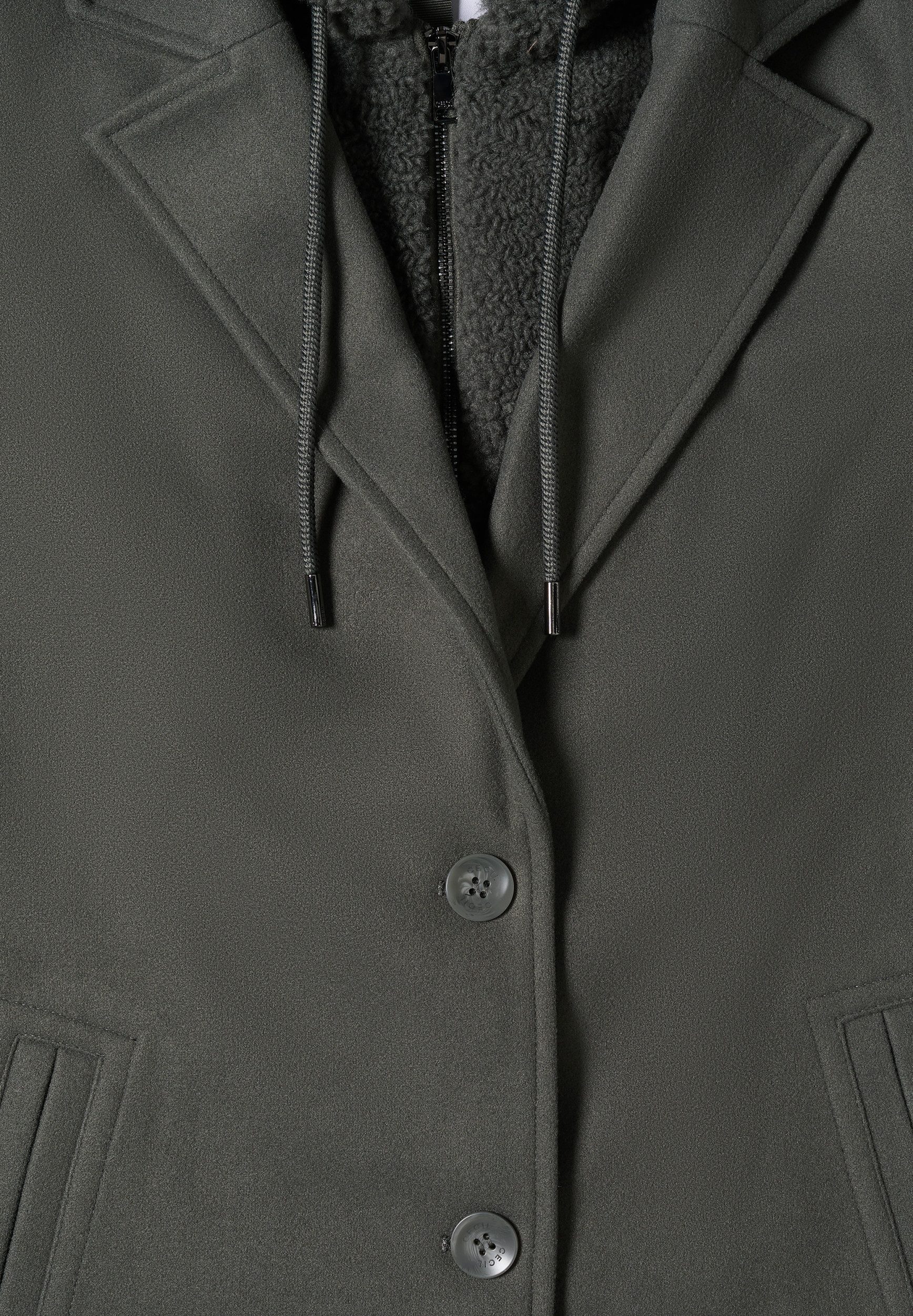 CECIL Langmantel Fake Wool Coat w. detachable T günstig online kaufen