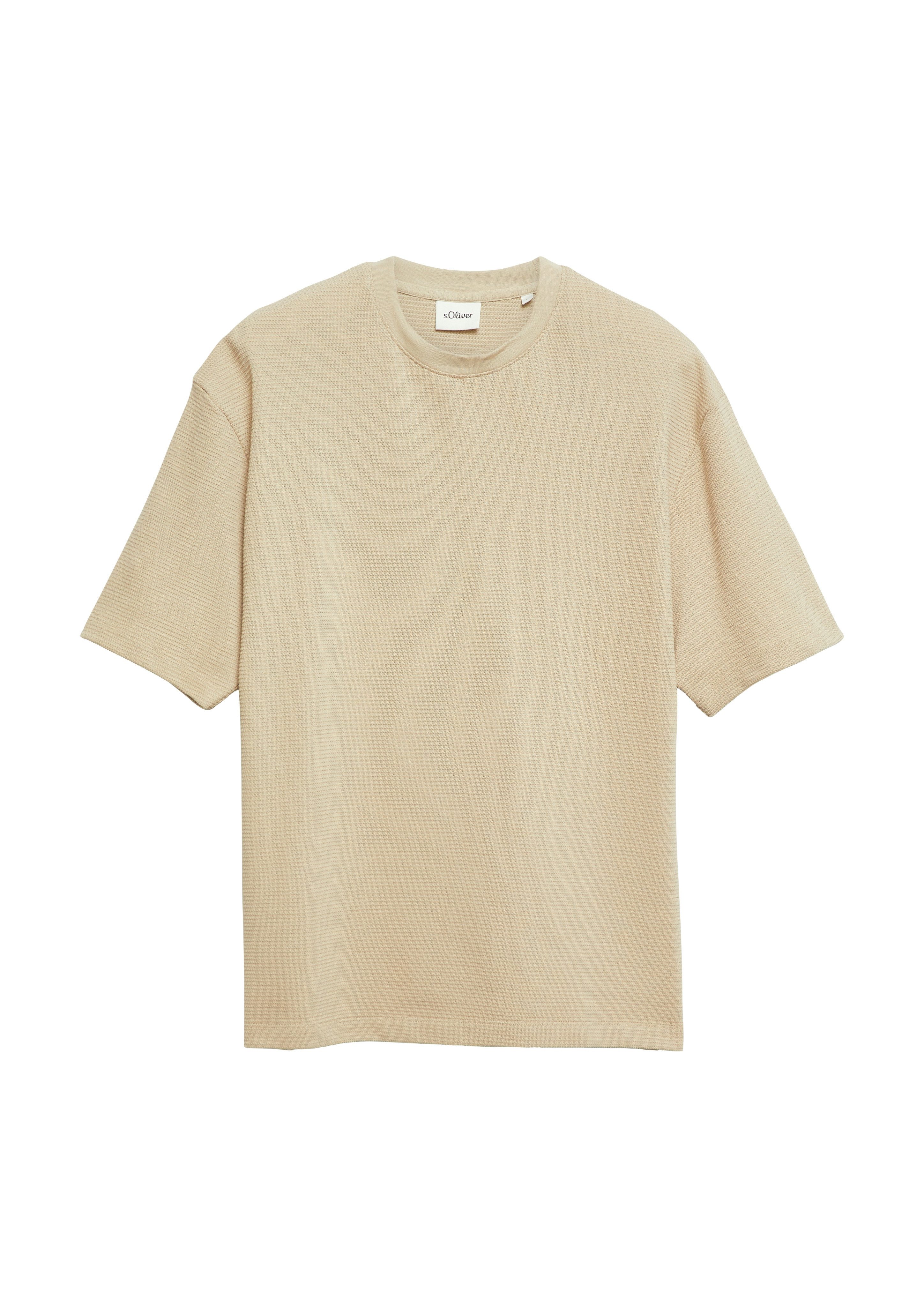 s.Oliver Kurzarmshirt Sommershirt in Struktur-Optik – Bild 4 von 5