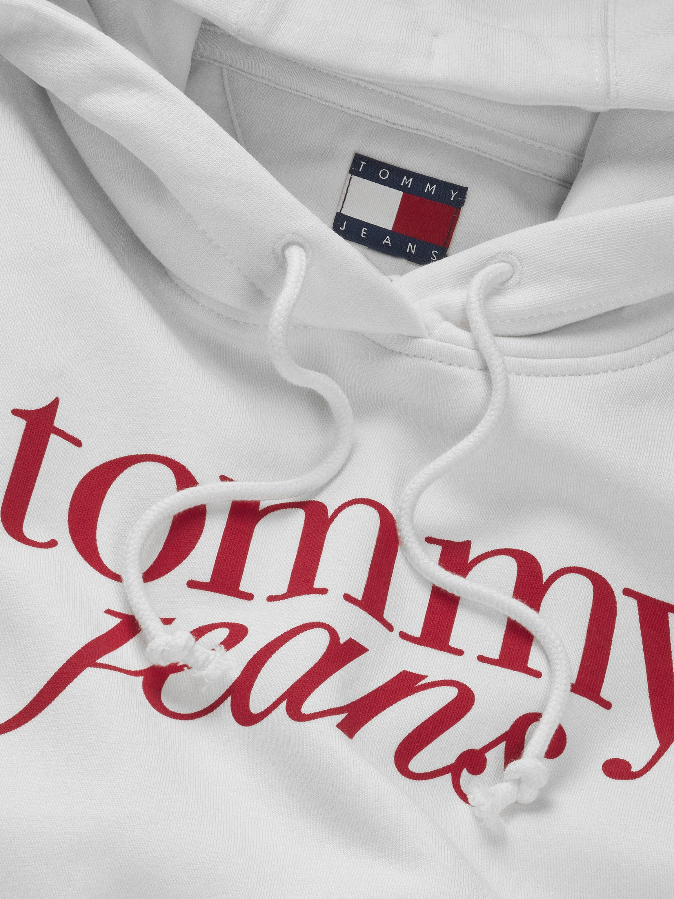 Tommy Jeans Curve Kapuzensweatshirt TJW REG ESS LOGO HOODIE EXT in Großen Größen, Kapuze, Logo-Flag