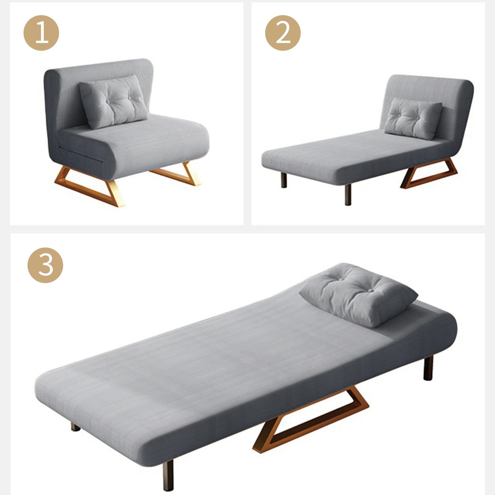 TWSOUL Schlafsofa Klappbares Schlafsofa,faltbares Gästebett, Rückenlehne in günstig online kaufen