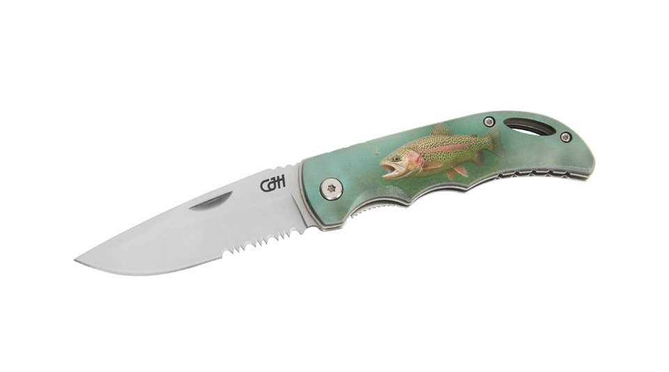 Herbertz Taschenmesser Herbertz CJH Taschenmesser Angeln, Forelle, Linerlock, Hosenclip, (1 St), Hosenclip