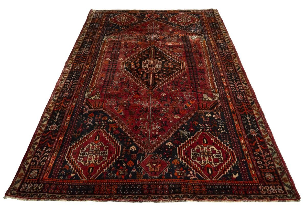 Orientteppich Nain Handgeknüpfter / Shiraz 10 154x246 rechteckig, mm Perserteppich, Höhe: Trading, Orientteppich