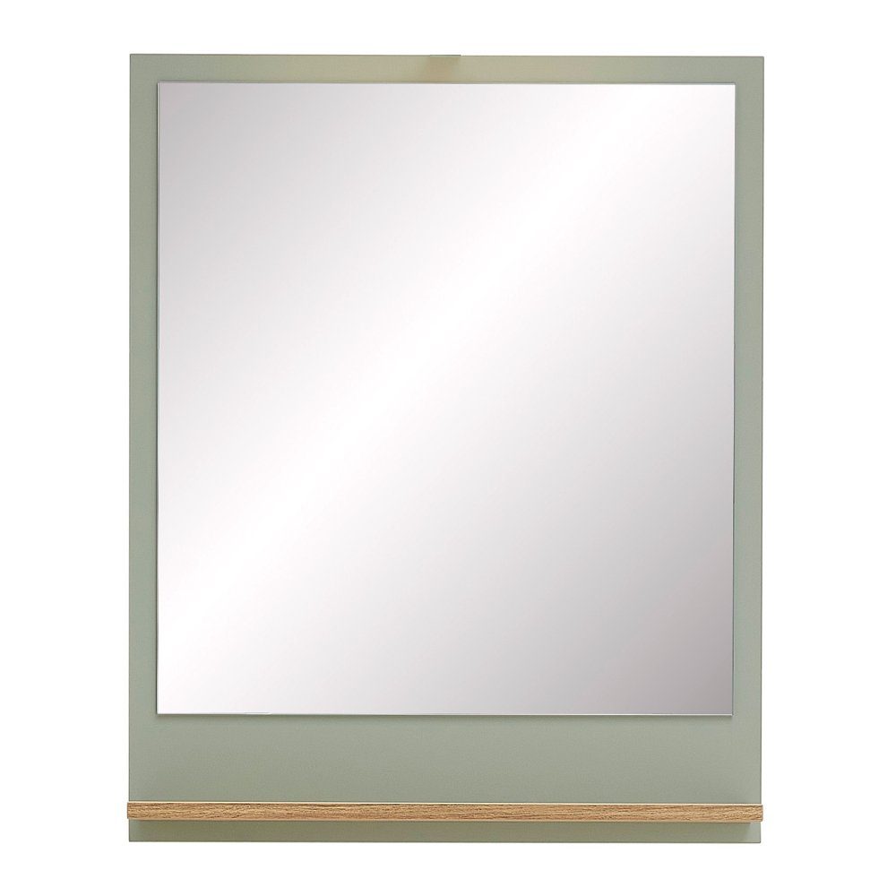 Spiegel in Nb. mit NANNING-66, Badezimmer Riviera Salbei 60/74,5/15,5 cm Nb. Eiche Badspiegel Lomadox