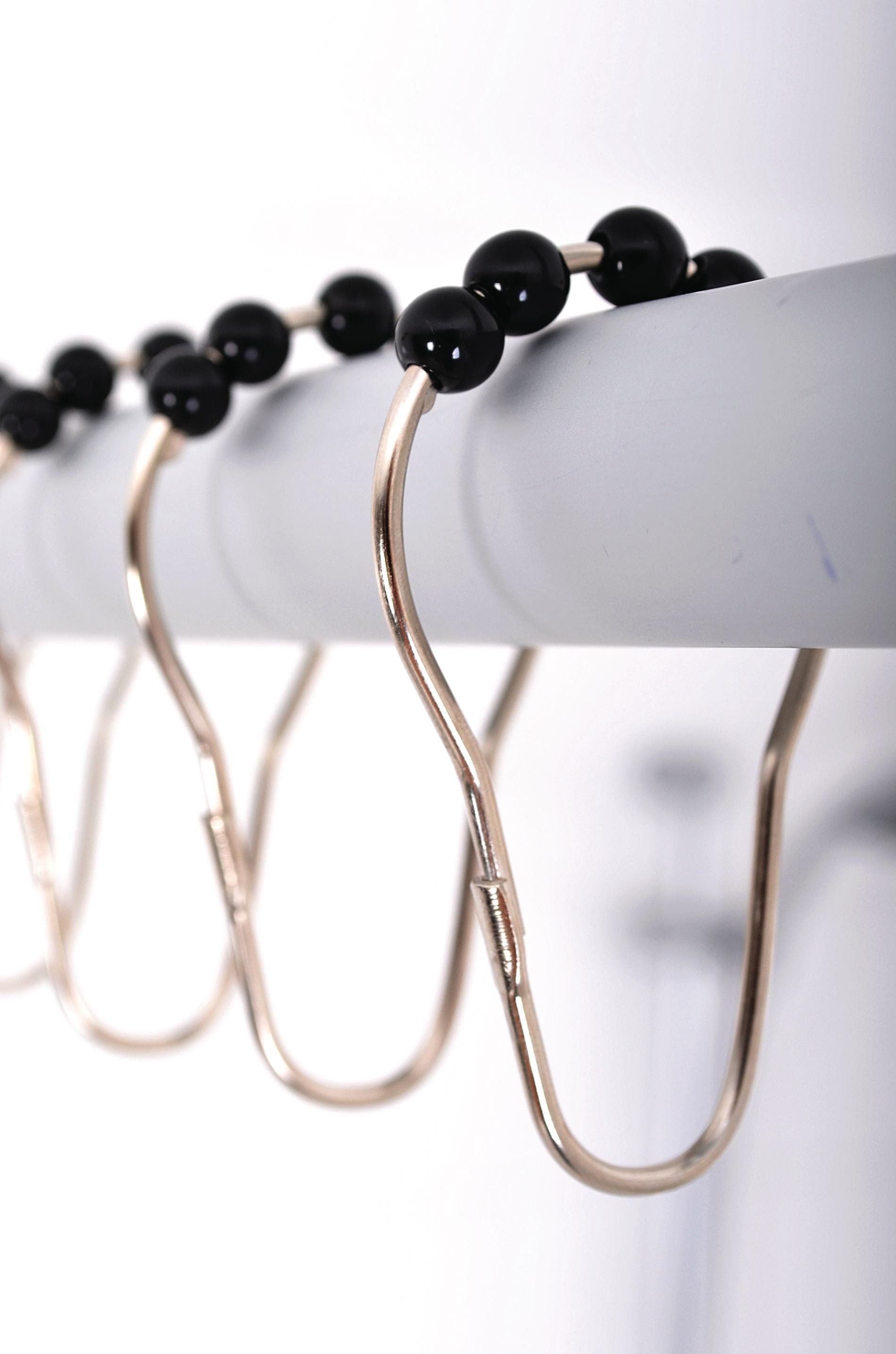 Ridder Duschvorhangringe Villach Chrom-schwarz günstig online kaufen