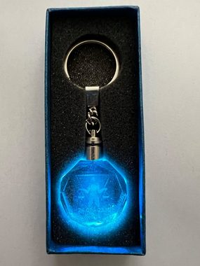 Stelby Schlüsselanhänger Waage Sternzeichen Schlüsselanhänger LED Multicolor mit Geschenkbox