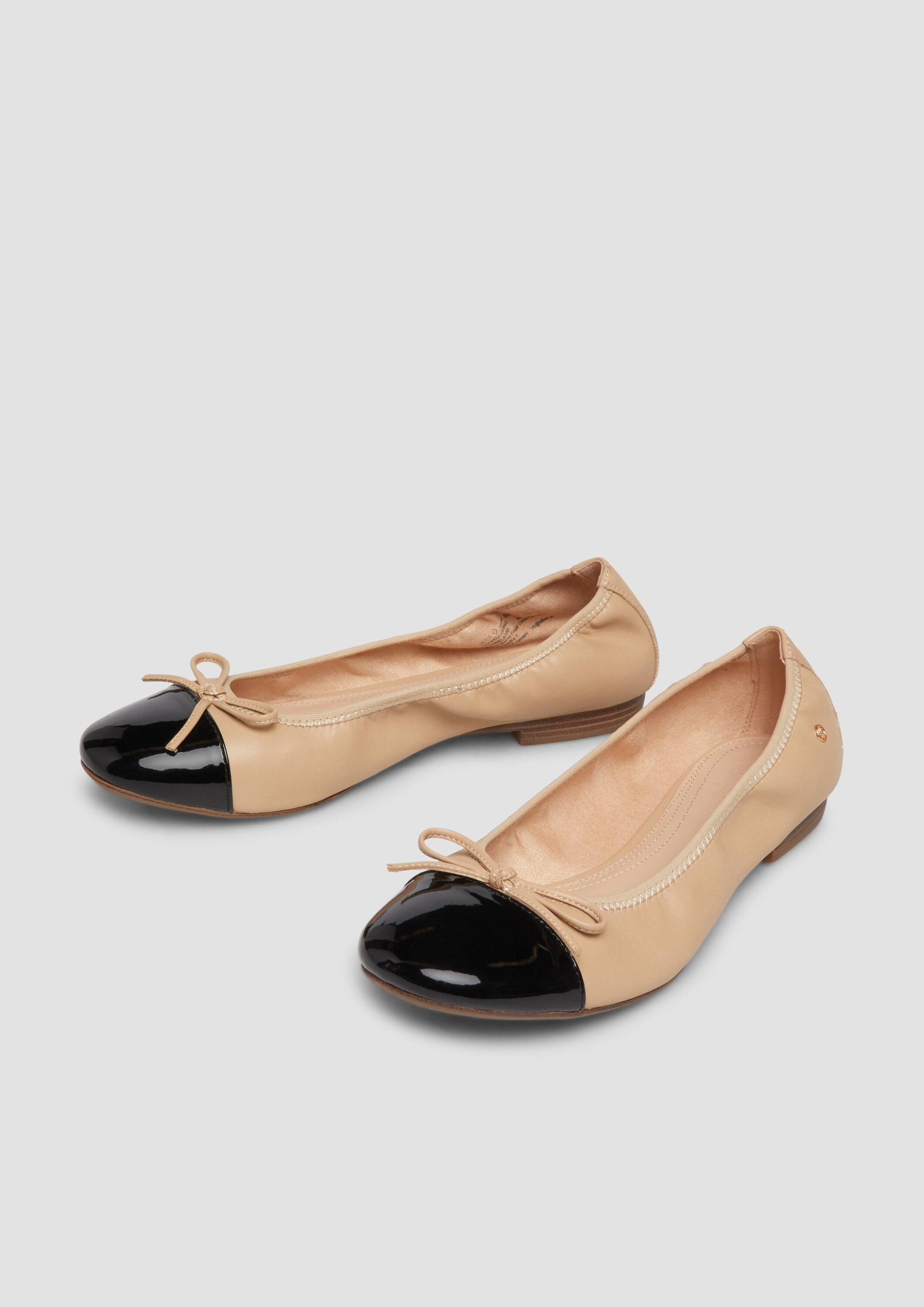 s.Oliver Ballerinas Ballerina Kunstleder-Ballerinas mit Schleife