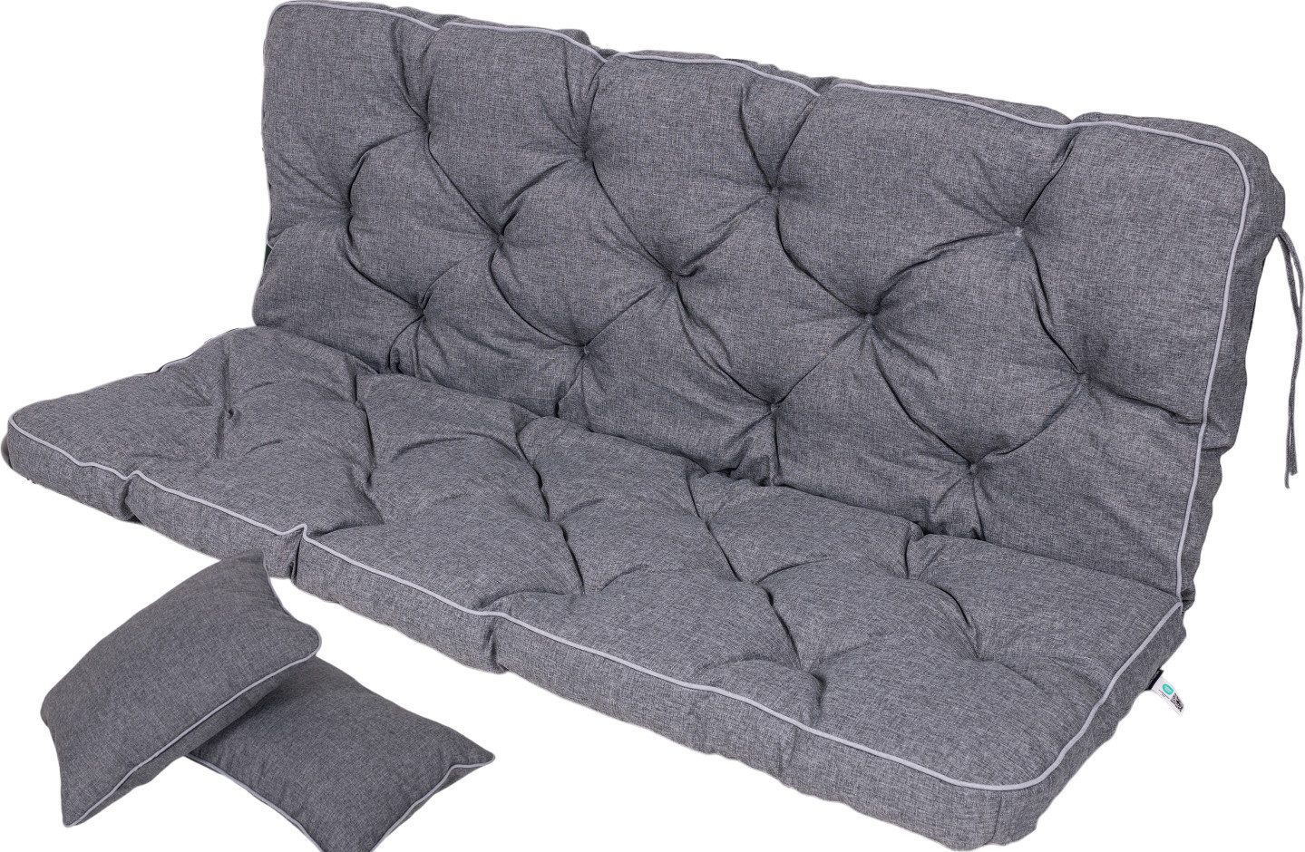 Auflagekissen Ecolen Gartenbankauflage für Hollywoodschaukel mit Rückenlehne