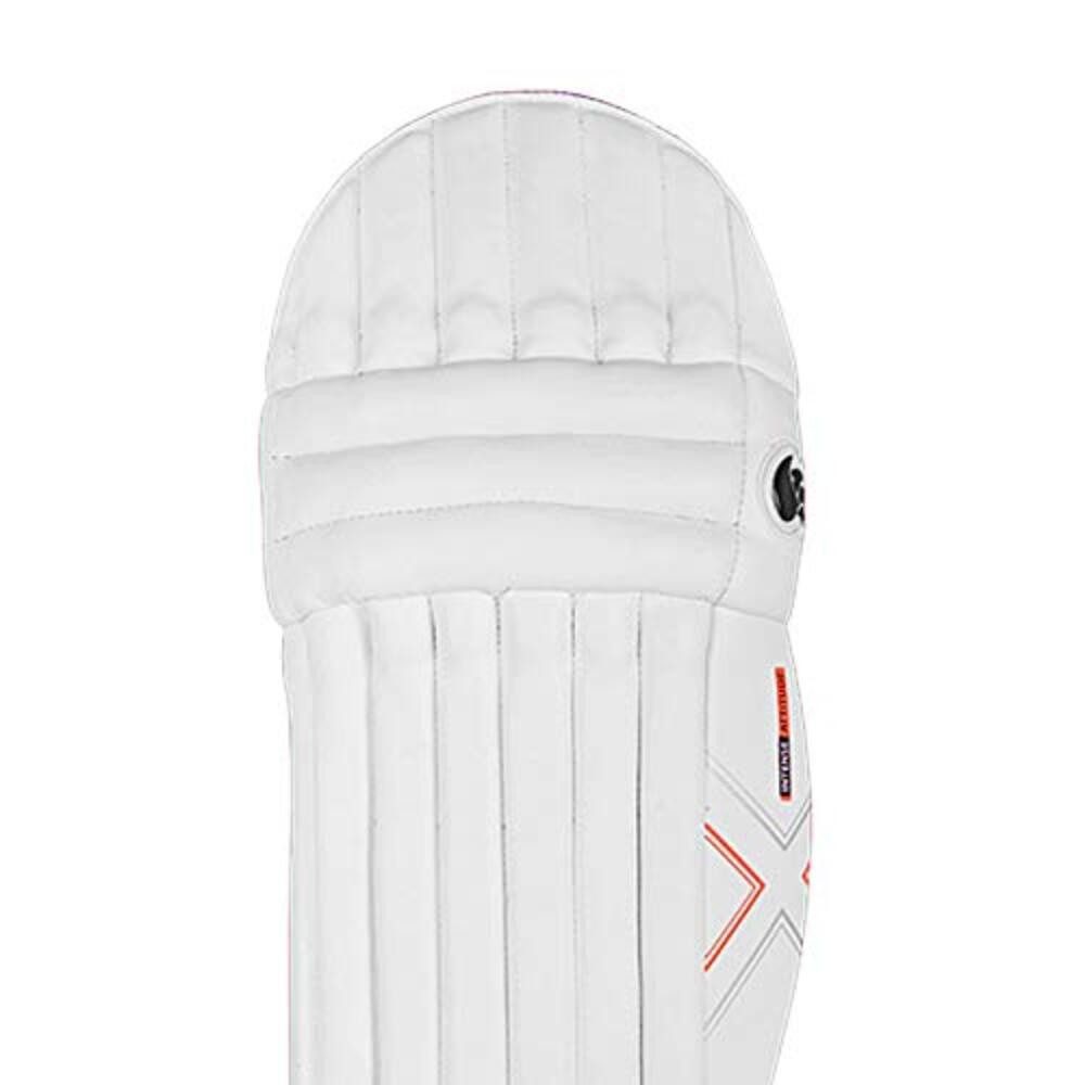 DSC Protektoren-Set Intense Attitude Cricket Batting Legguard (Verkaufspaket: 1 Paar Batting Leg Guard, bietet mehr Komfort und Stabilität), Breiter Riemen und Knöchelschaum, Komfort und Stabilität