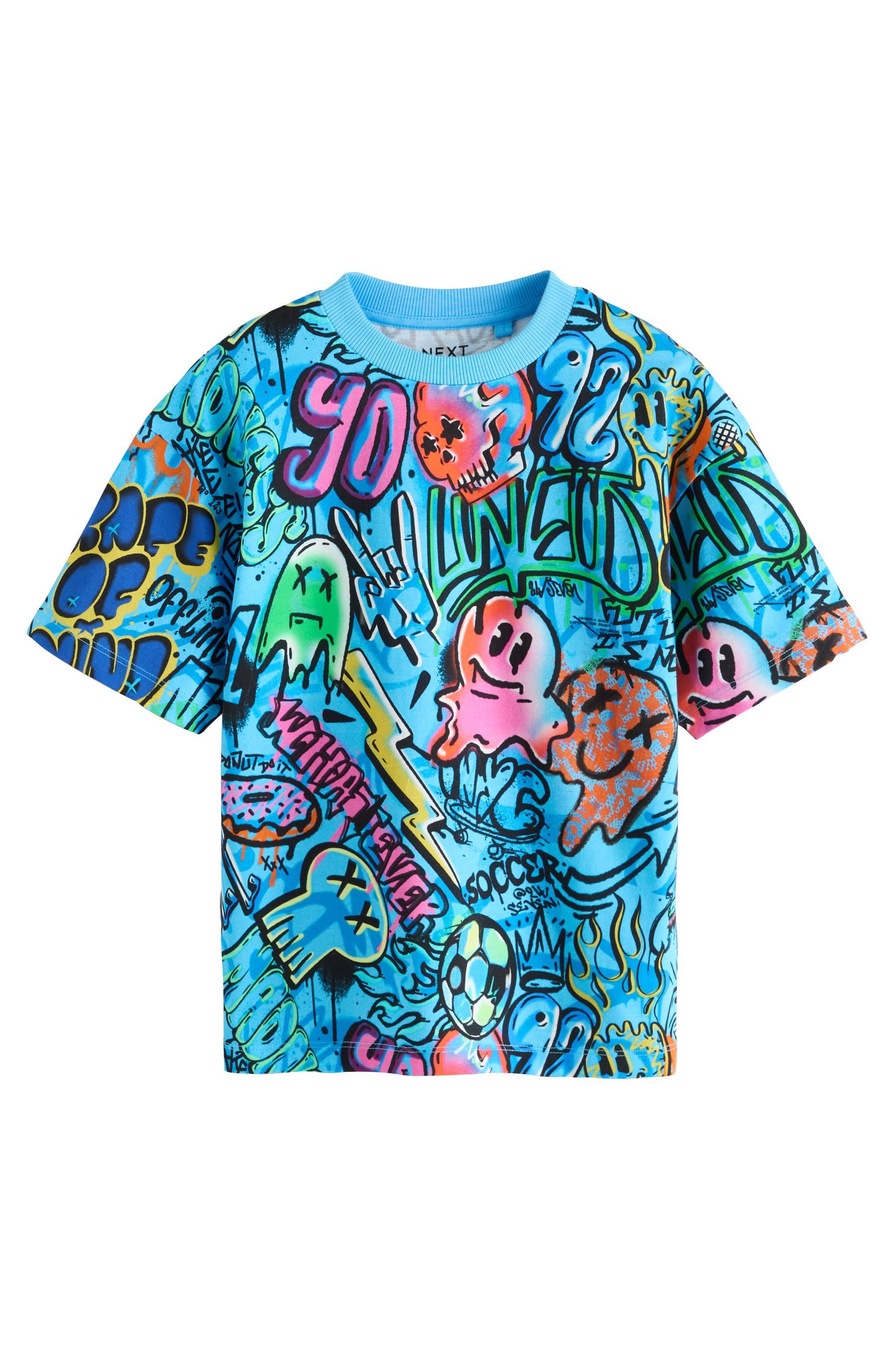 T-Shirt Relaxed Fit Kurzarm-T-Shirt mit Print