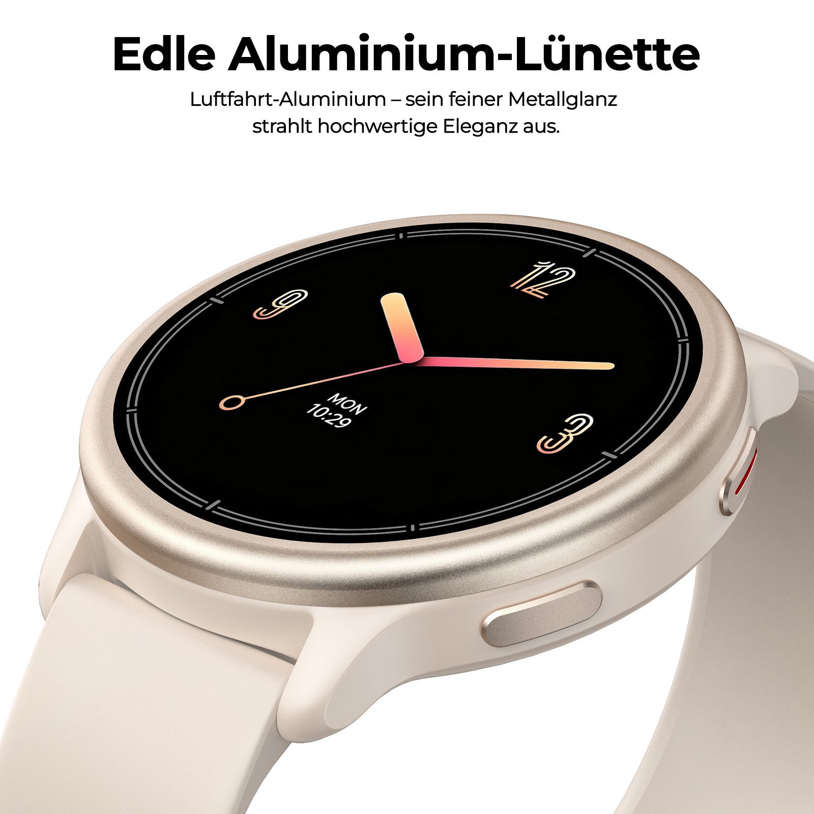 Sytifro DR09 Smartwatch Damen, 1,27″ AMOLED HD Display, 34g ultraleicht Smartwatch (1,27 Zoll cm) Fitness Tracker Uhr mit Bluetooth Anrufe, 100+ Sportmodi Sportuhr, Fitnessuhr mit Puls, SpO₂, Schlaf & Stress, 5–10 Tage Akku, 2 Jahre Garantie, verfügbar fü
