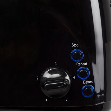 Zilan Toaster ZLN-2713, 2 lange Schlitze, für 4 Scheiben, 1400 W, mit Brötchenaufsatz