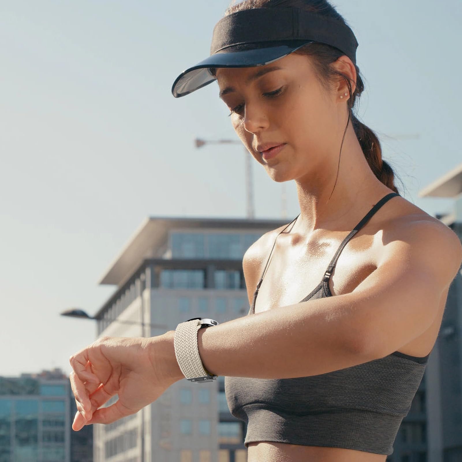 FOUORTUNATE-BEE Armband Smartwatch-Armband 20mm Uhrenarmband für Smartwatch (Ersatzband für Damen Herren (Nur Armband, keine Uhr), Armbänder 20mm Kompatibel mit – Bild 5 von 5