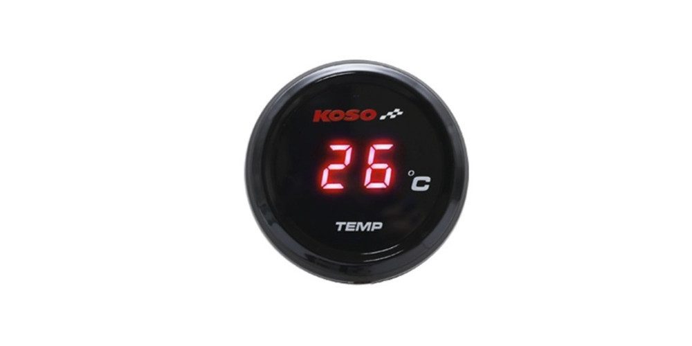 Koso Abgastemperaturanzeige i-GEAR Wassertemperaturmesser rotes Display