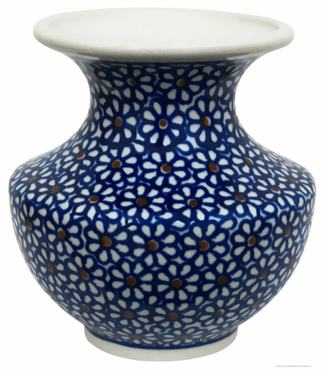 Bunzlauer Keramik Tischvase Bunzlauer Keramik 300 ml Vase "Emilia" 11cm – Blumenvase, Dekor 120