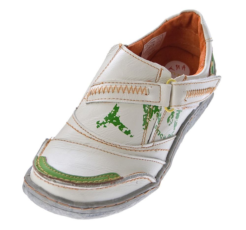Damen Leder Halb Schuhe Slipper Sneaker TMA 1364 Schnürschuh