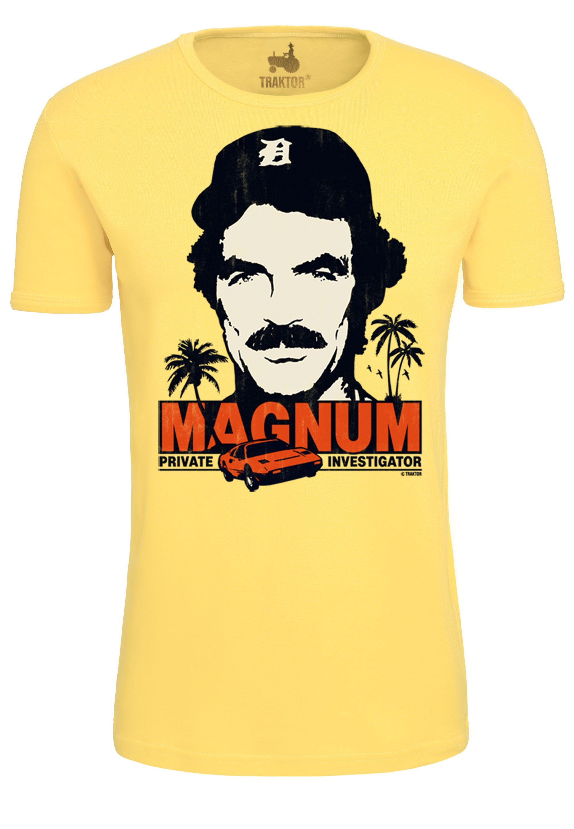 gelb coolem Magnum Print T-Shirt LOGOSHIRT mit