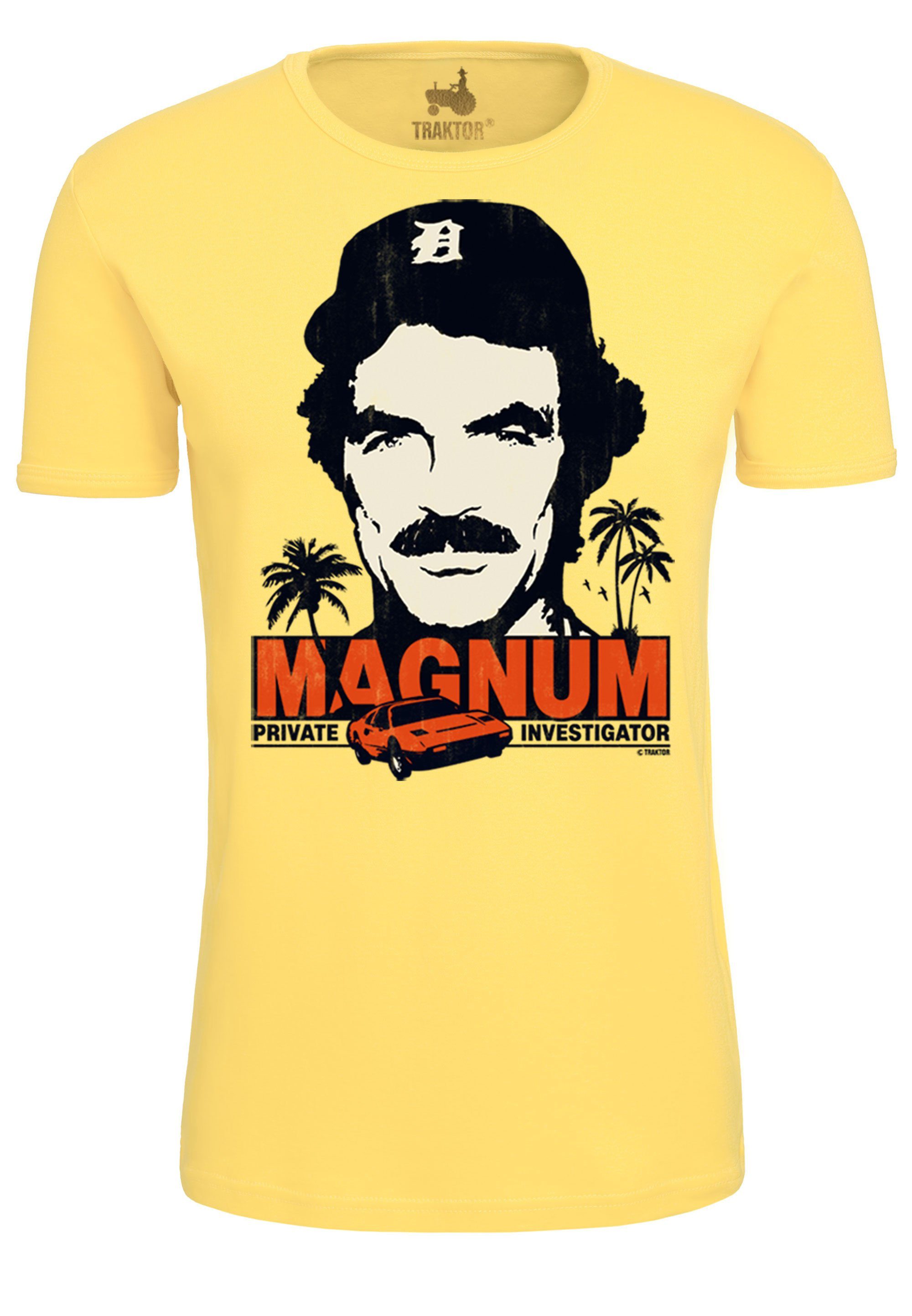 LOGOSHIRT T-Shirt Magnum mit coolem Print, Dank Einlaufvorbehandlung auch  nach vielen Wäschen formstabi