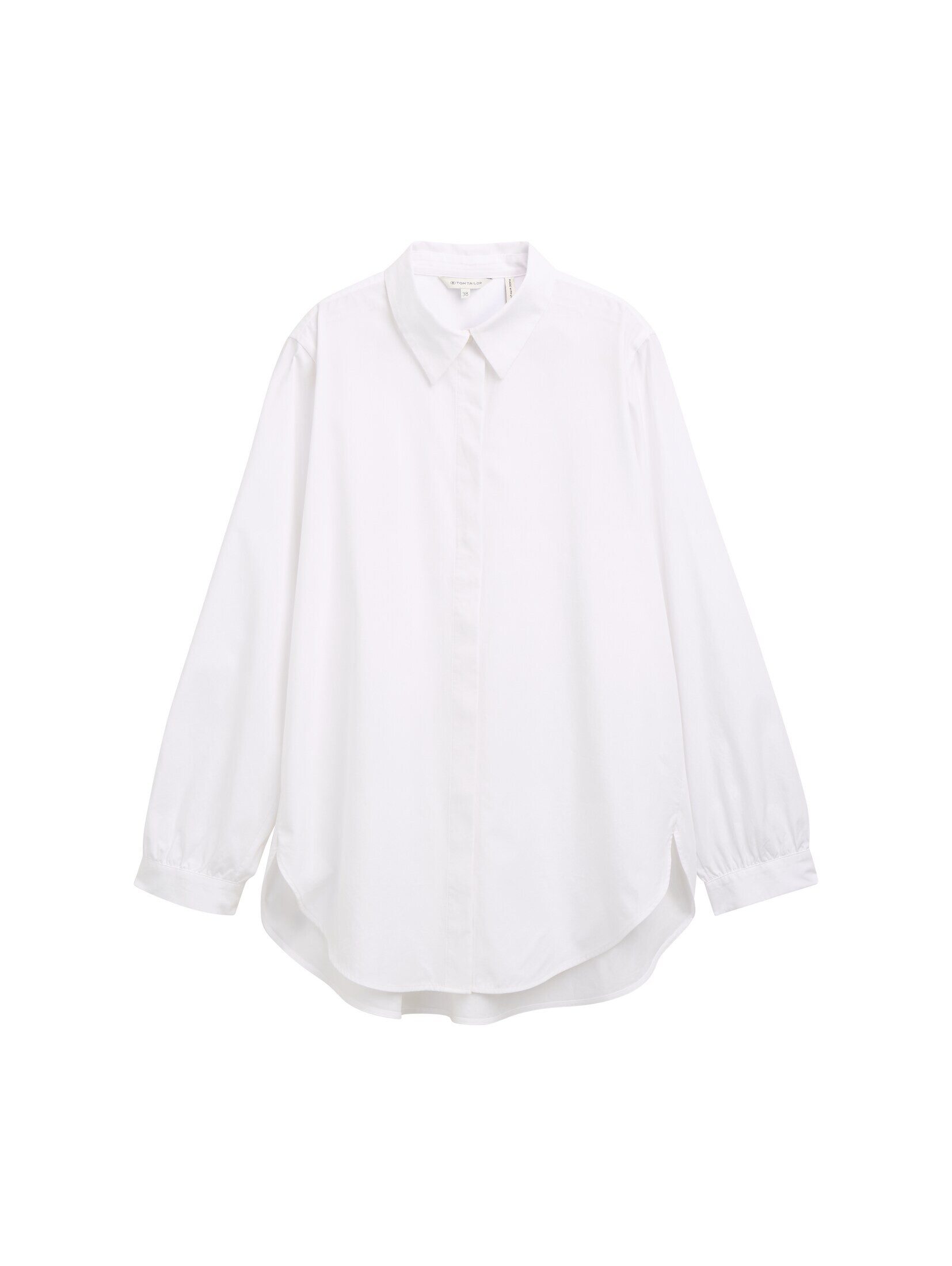 TOM TAILOR Langarmbluse Blusen & Shirts Loose Fit Hemdbluse günstig online kaufen