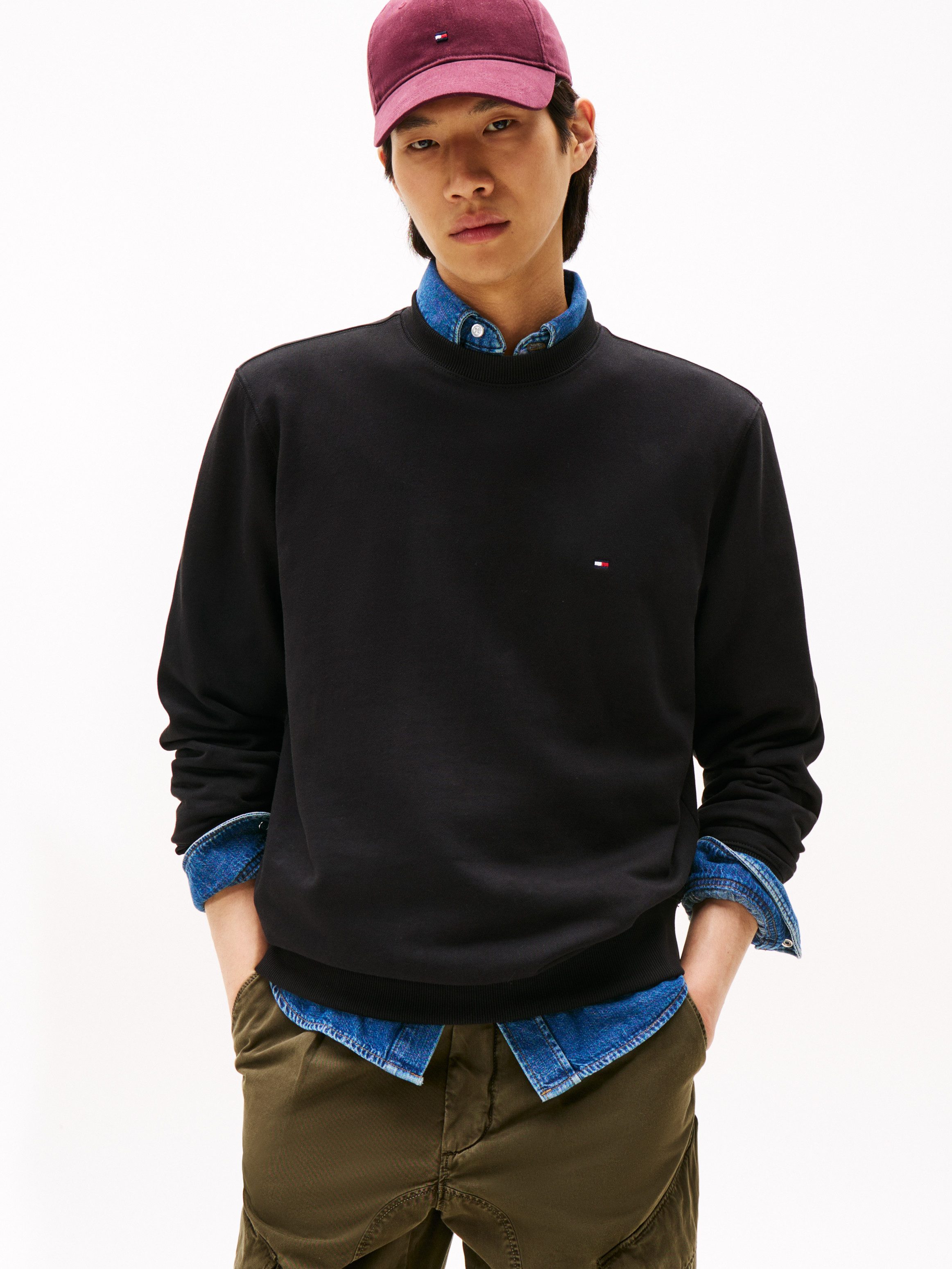 Tommy Hilfiger Sweatshirt ESSENTIAL TERRY CREWNECK günstig online kaufen