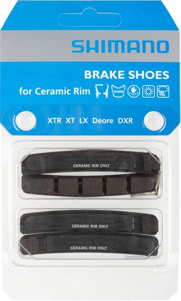 Shimano Felgenbremse Shimano Felgenbremsbelag M70R2 für V-Brake Keramikfelgen - starke, kon
