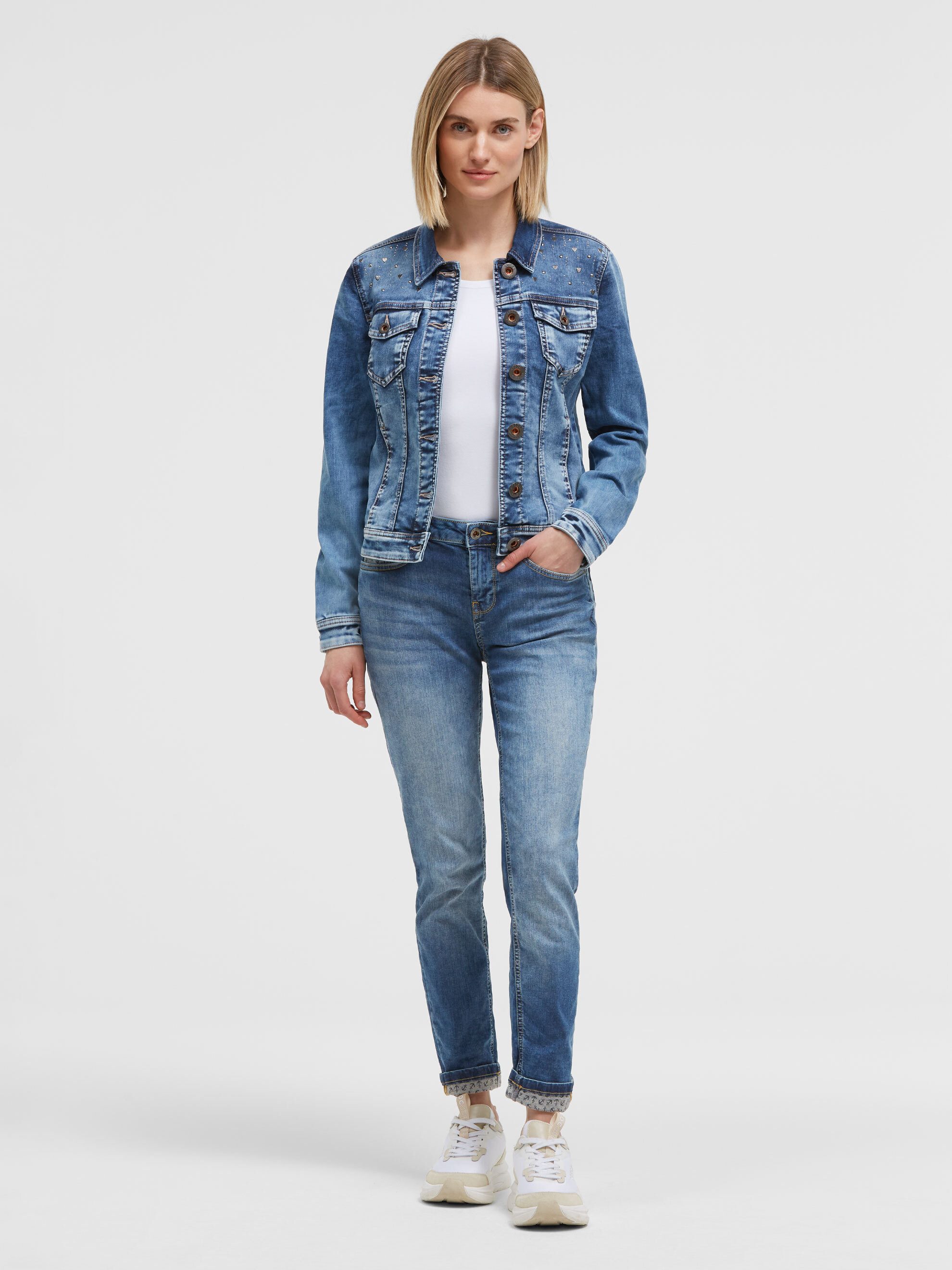 SOCCX Jeansjacke mit vielen Taschen – Bild 3 von 5