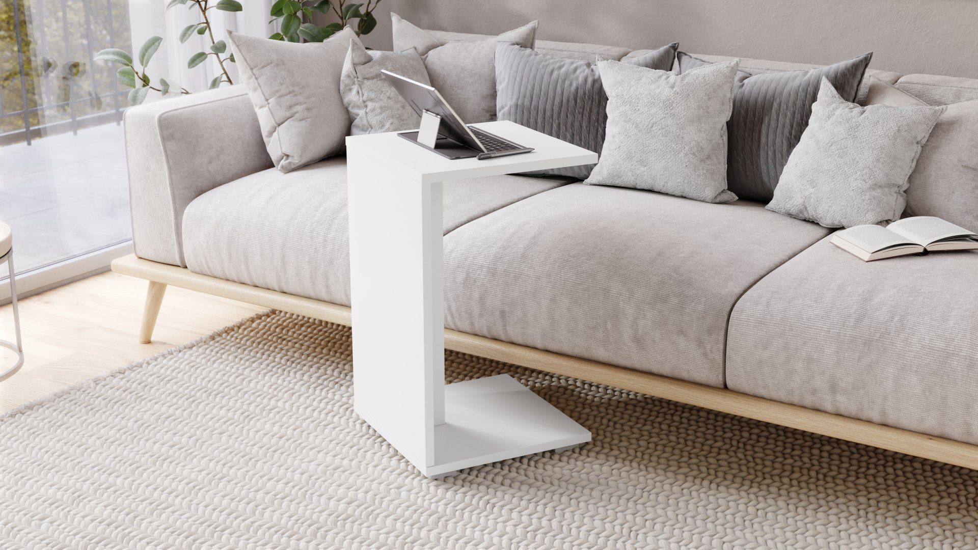 designimpex Beistelltisch Design Hugo Ecktisch Tisch günstig online kaufen
