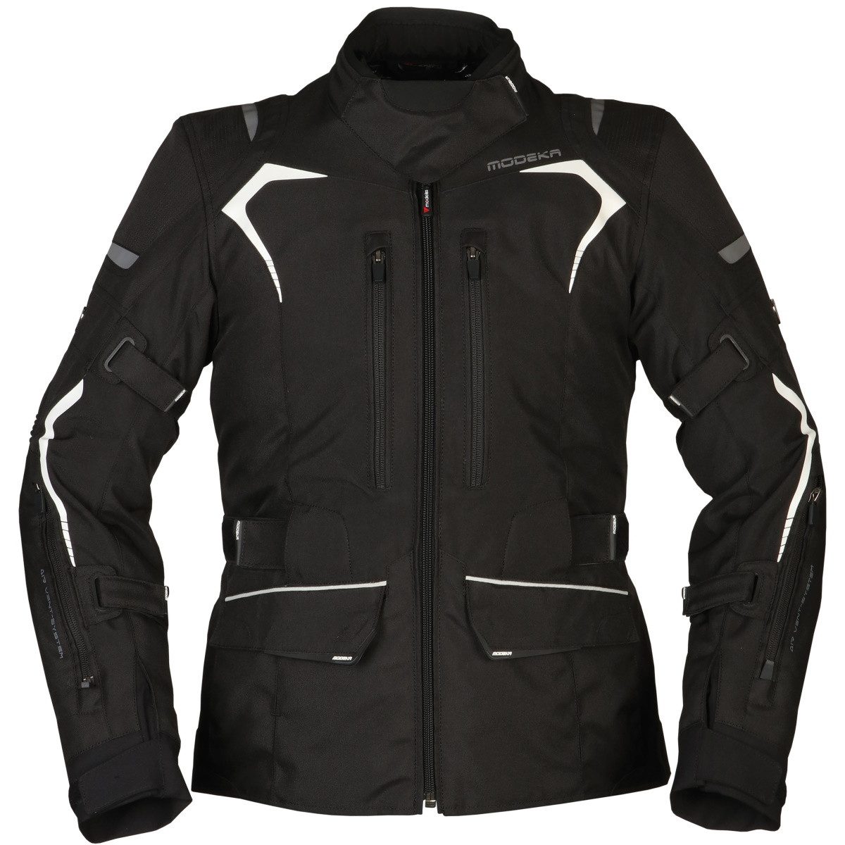 Modeka Motorradjacke Modeka Elaya Lady Textiljacke Damen schwarz / weiß atm günstig online kaufen