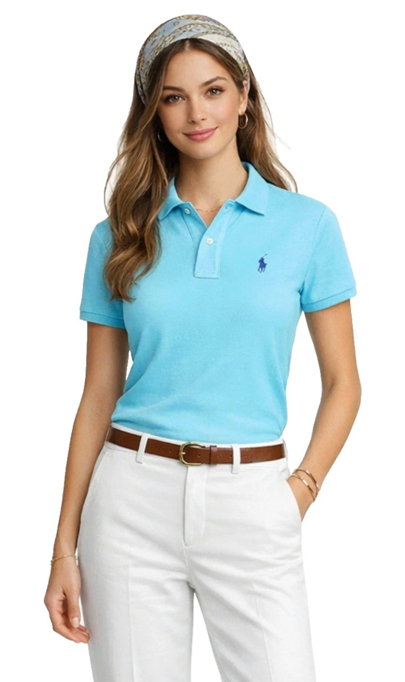 Polo Ralph Lauren Poloshirt Damen Polo Hemd Pony Bluse Shirt Classic Fit sofortige Authentifizierung über einen QR-Code