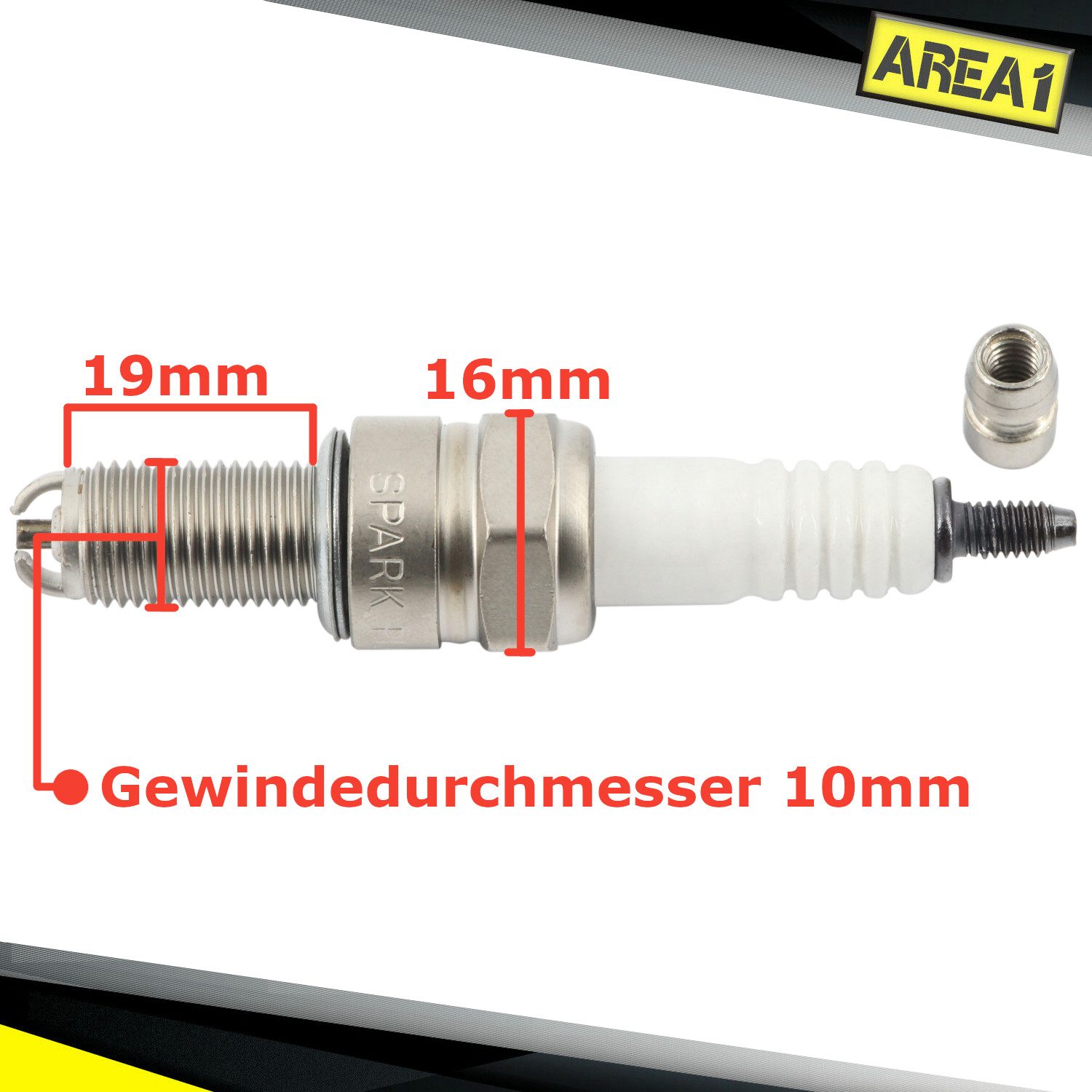 Area1 Zündkerze Motorroller Zündkerze Typ CR9EK (entstört)