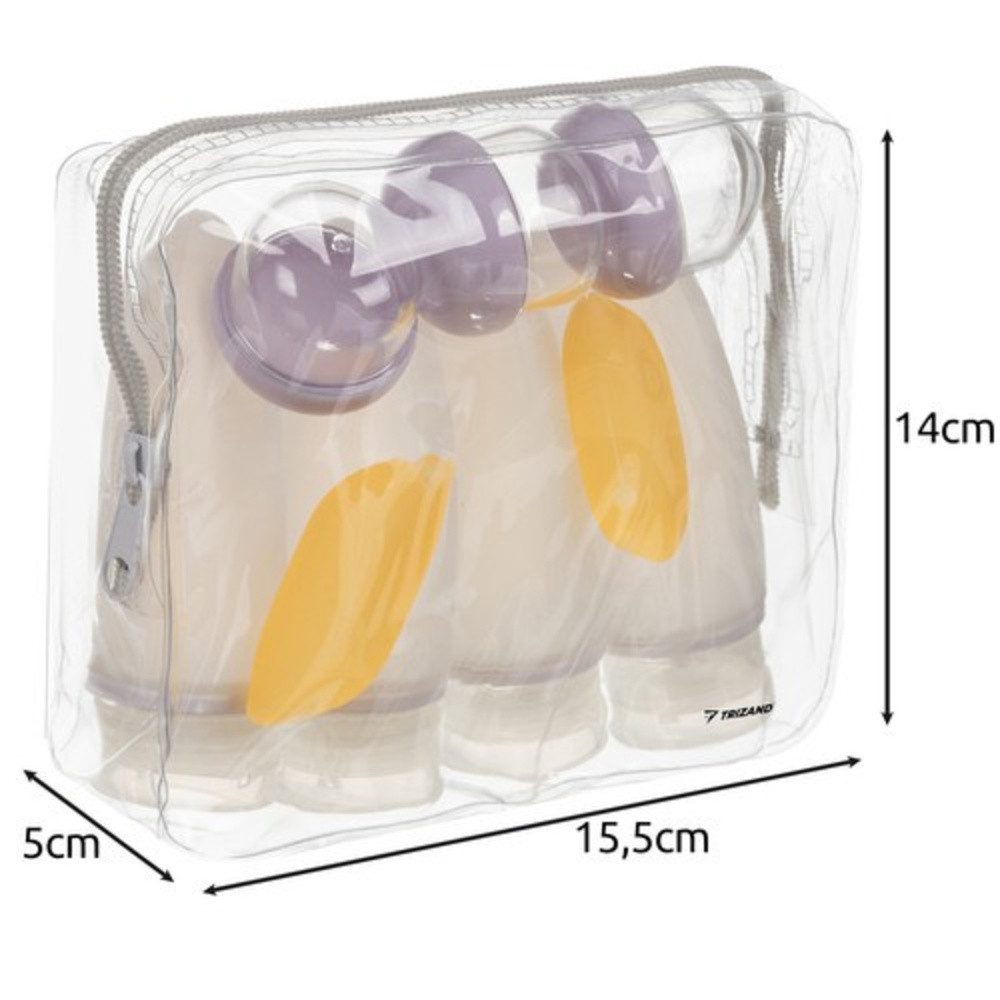 Trizand Reisetasche Reisekosmetiktasche Flugzeugset (Spar-Set, 1-tlg., Reisegepäck), strapazierfähige Materialien schützen Kosmetika zuverlässig – Bild 2 von 5